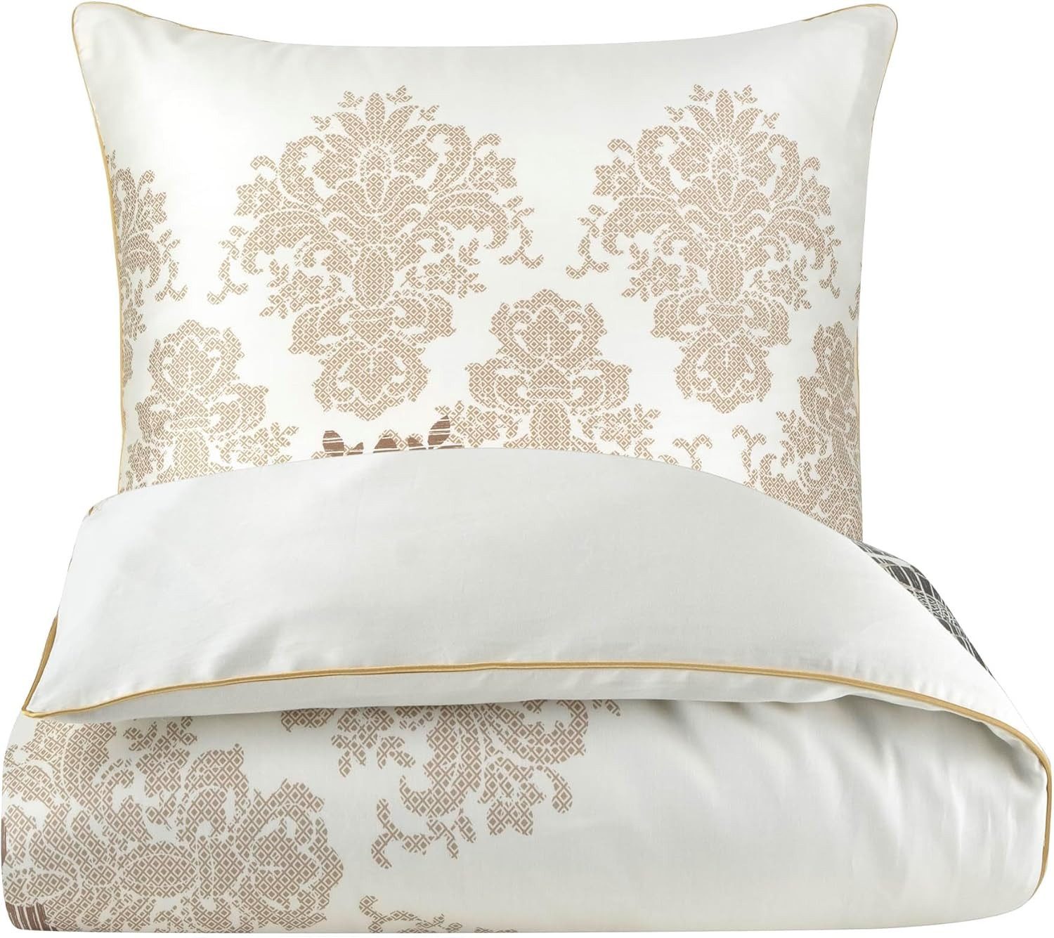 Aymando Bettwäsche Maderia Beige, 100% Baumwolle günstig online kaufen
