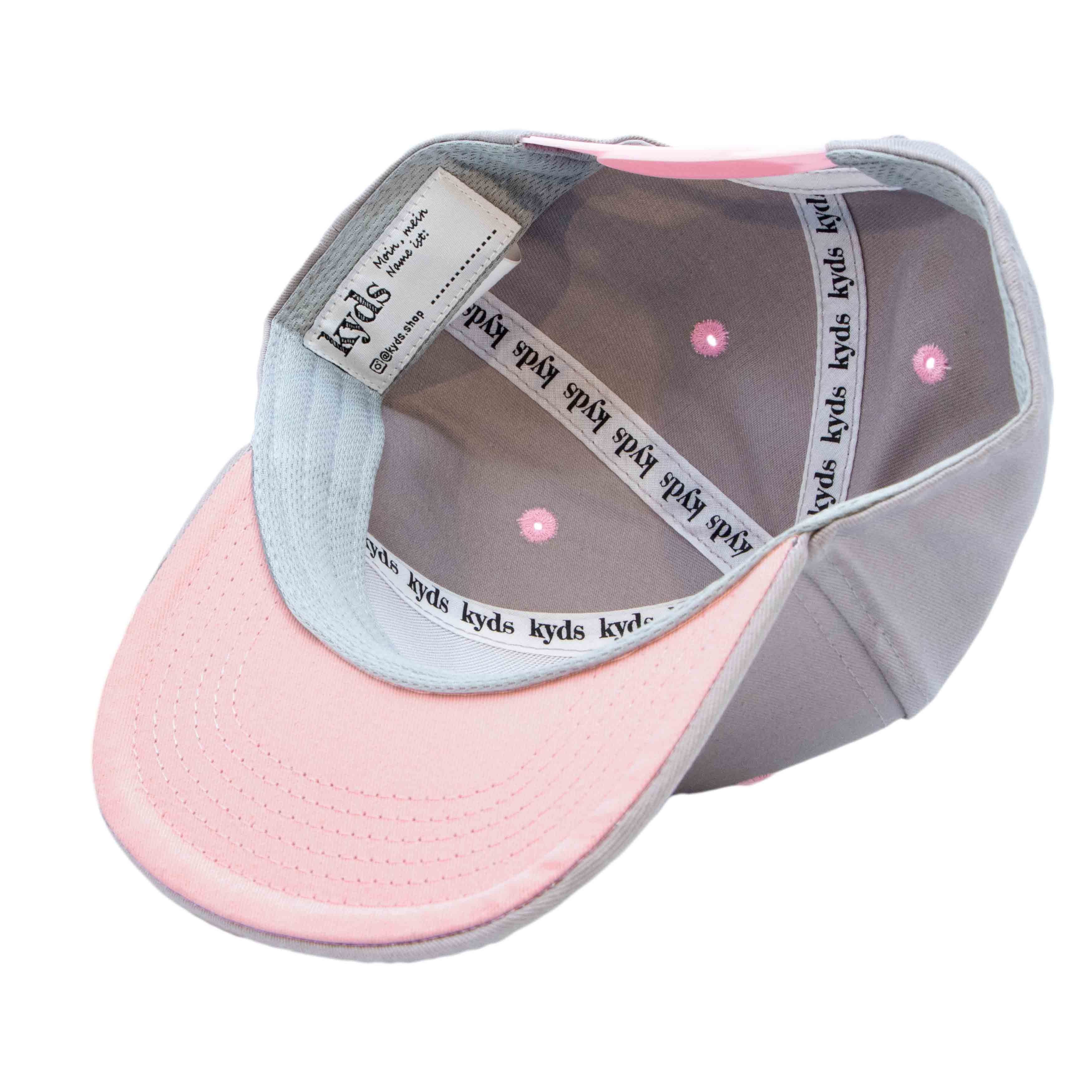 Erwachsene Mädchen Cap ab aus 2 Jahren Sweet 3 Grey kyds verschiedene Cap 100% für Größen, und Jungs, Bio-Baumwolle Kinder Snapback