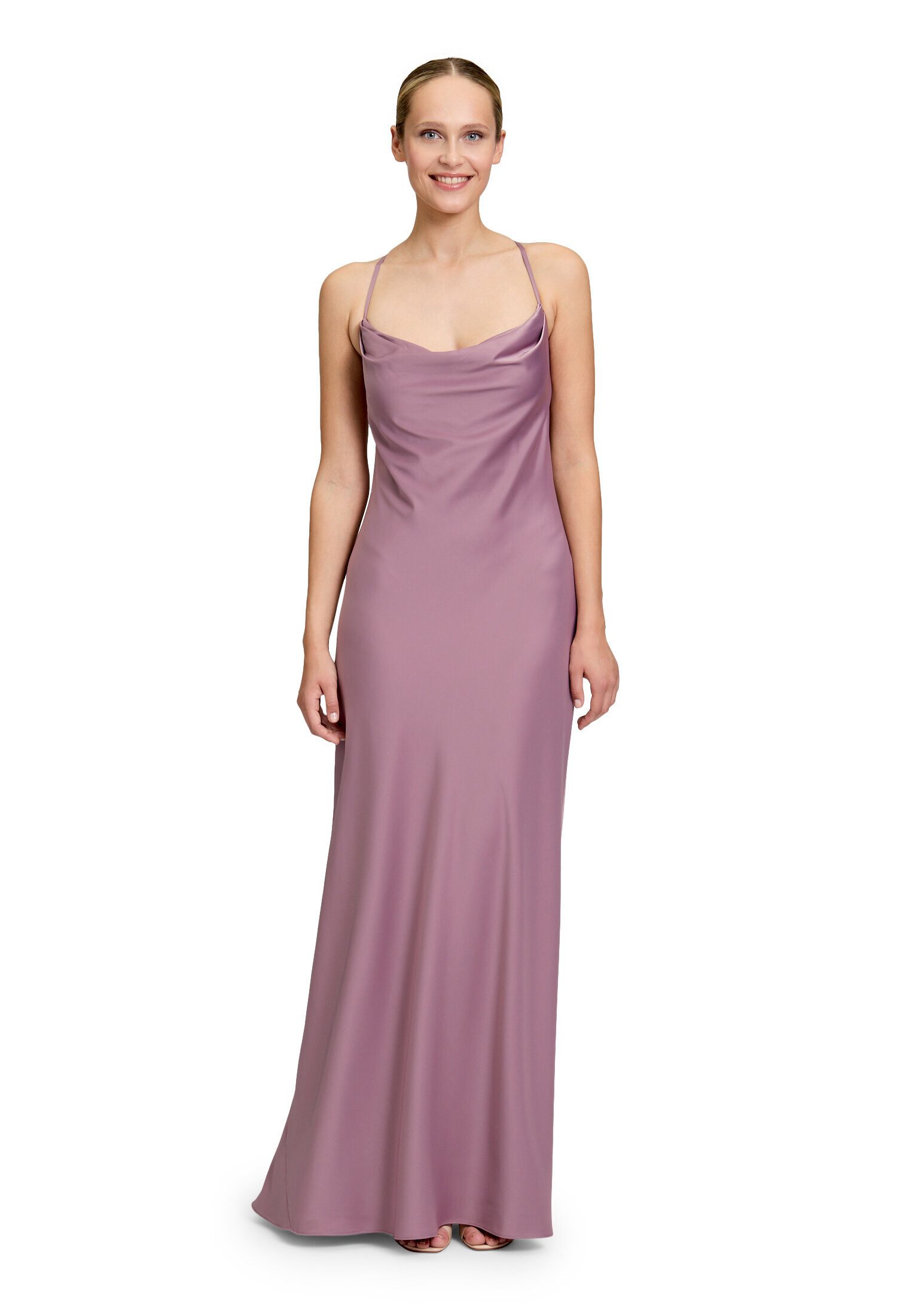 Vera Mont Abendkleid Damen mit Wasserfallausschnitt