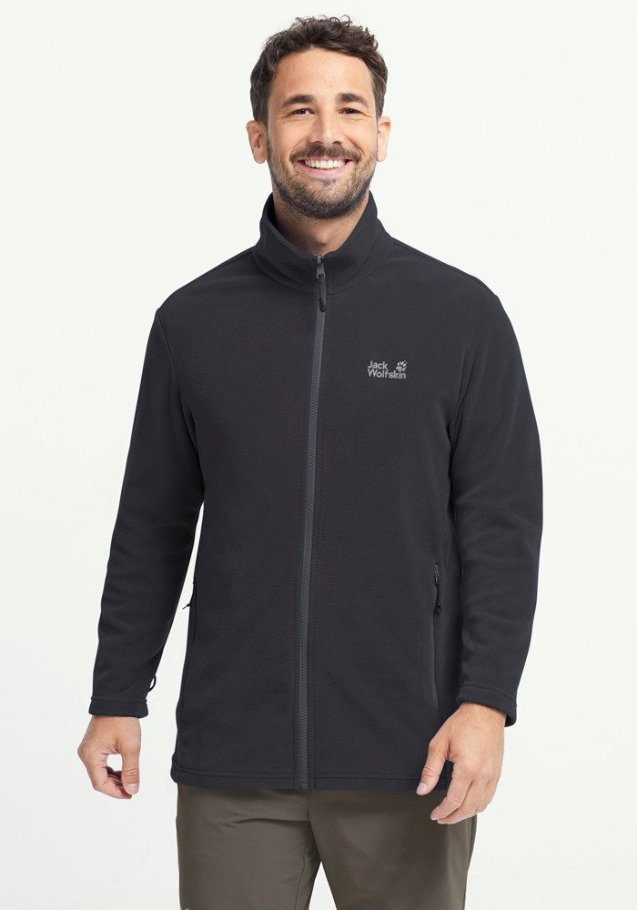 Jack Wolfskin Fleecejacke TAUNUS 100 FZ M mit Reißverschluss, winddicht, windabweisend