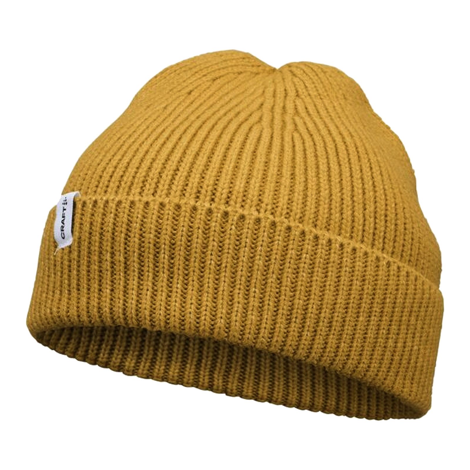 Craft Beanie Urban Rib Beanie mit Logo-Patch am Umschlag