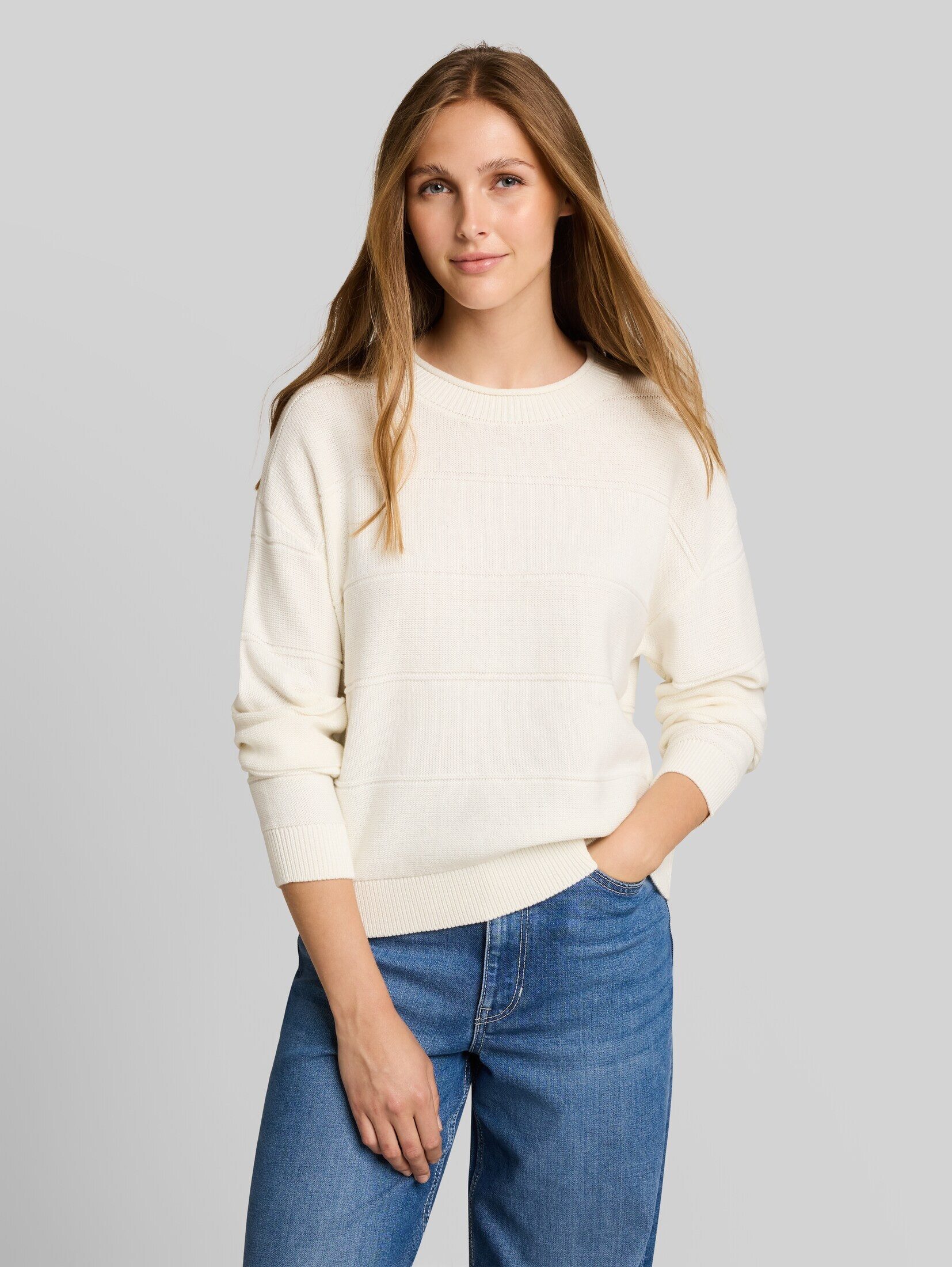 TOM TAILOR Denim Strickpullover Pullover & Strickjacken Relaxed Fit Strickpullover aus Baumwolle