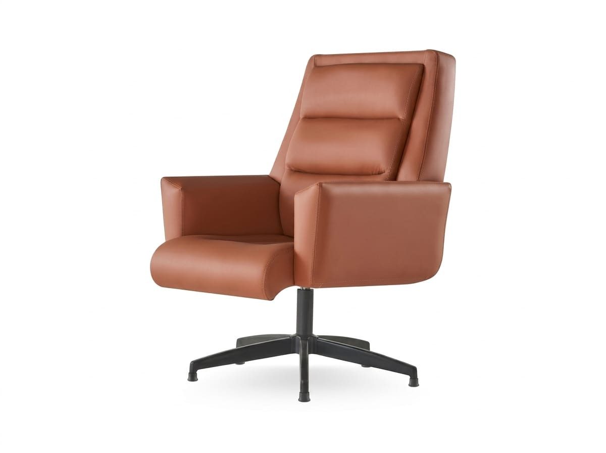 JVmoebel Schreibtischstuhl Konferenzstuhl modern funktional ergonomisch vielseitig braun, Made in Europa
