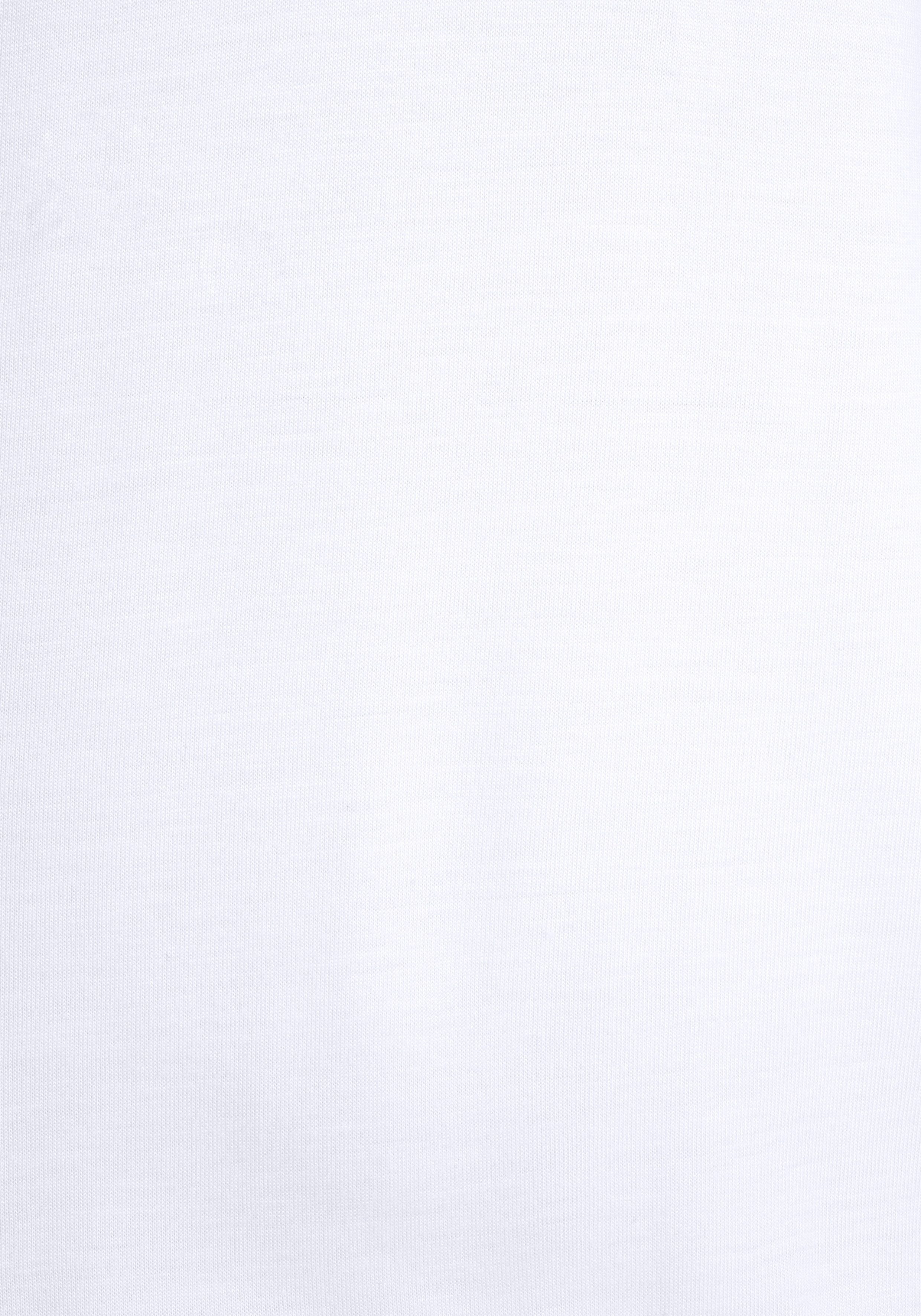 LASCANA Carmenshirt mit 3/4-Ärmeln, Blusenshirt mit Bindeband und Gummizug