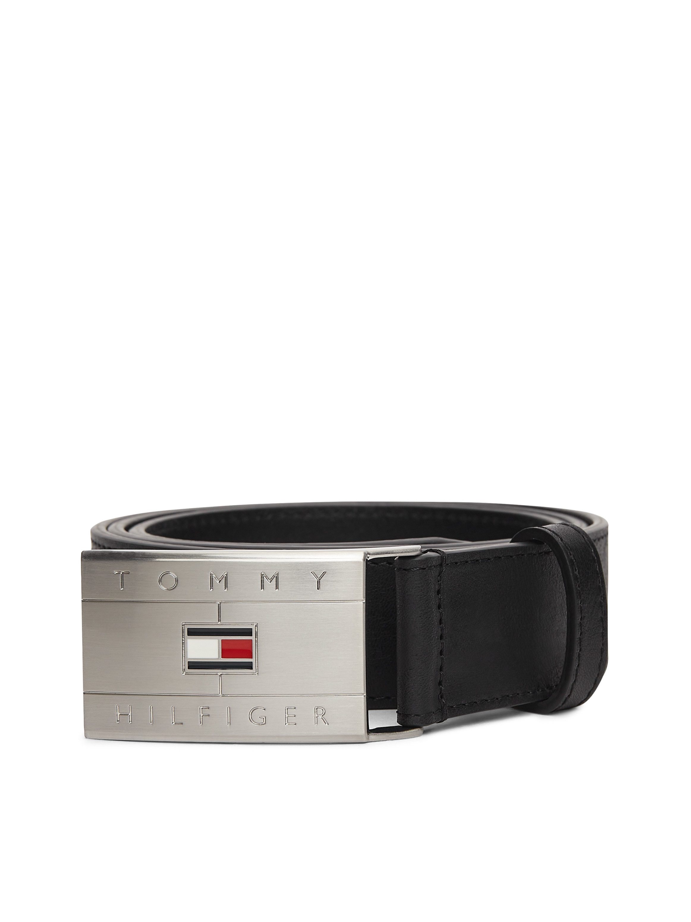 Tommy Hilfiger Ledergürtel TH FLAG PLAQUE