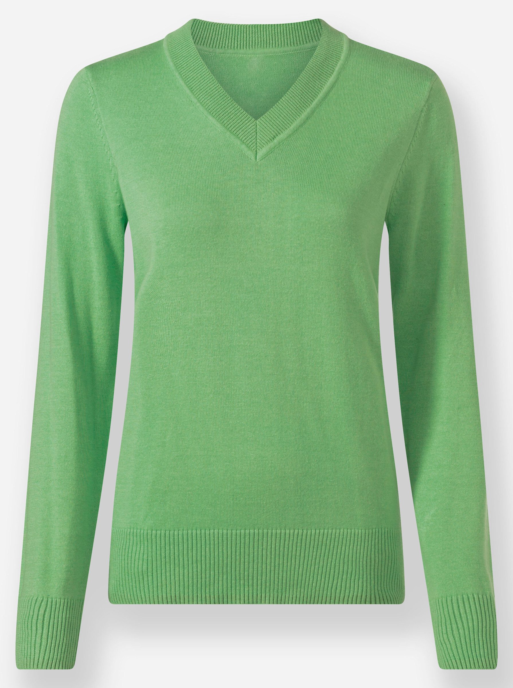 Strickpullover V-Ausschnitt-Pullover .