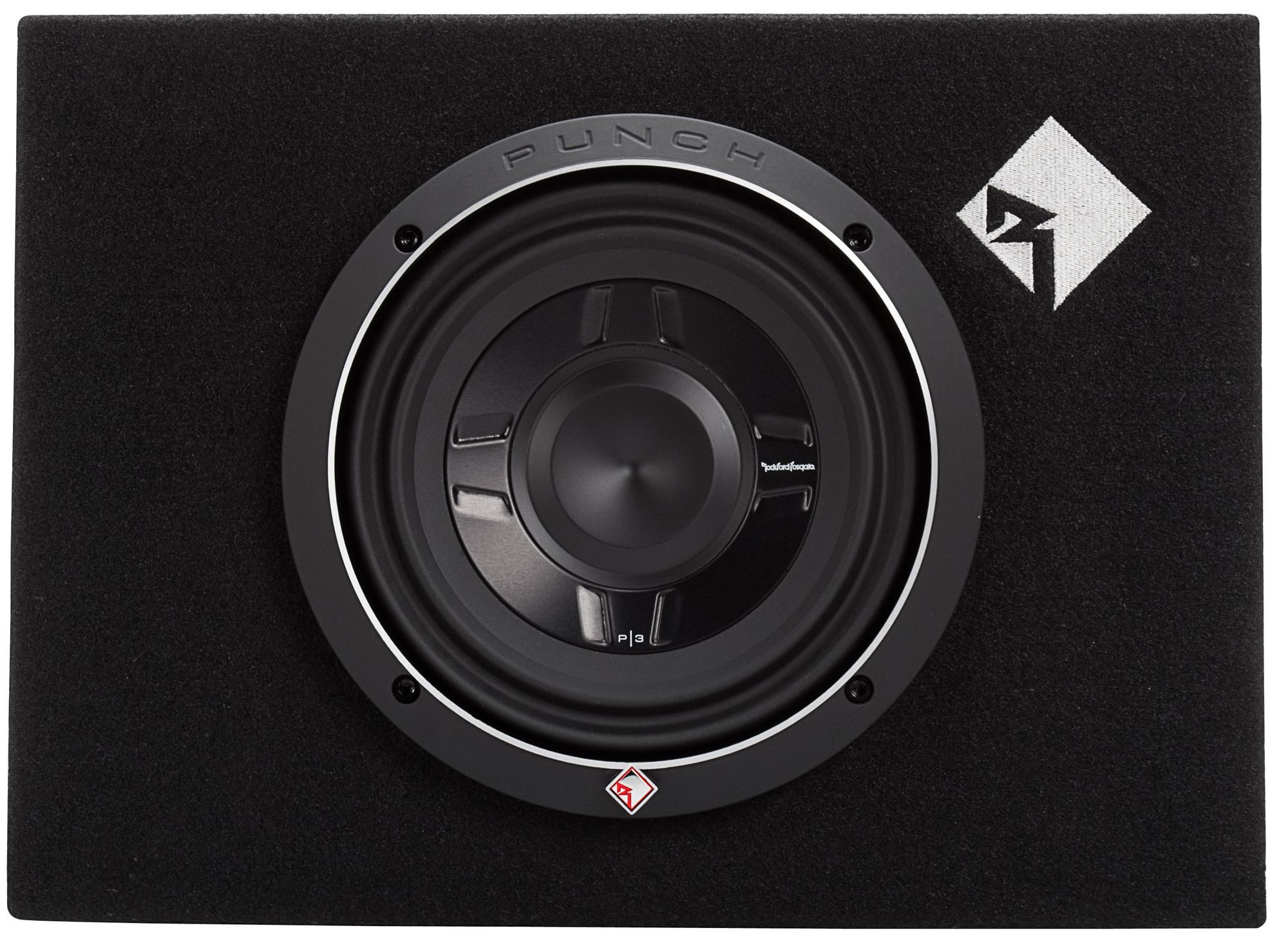 Rockford Fosgate P3S-1X8 20cm Flat Gehäuse-Subwoofer Auto-Subwoofer (150 W, max.: W cm)