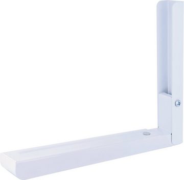 Schwaiger TVH6052 012 Mikrowellen-Wandhalterung, (klappbar, verstellbar, bis 15kg, Auszug einstellbar, weiß)