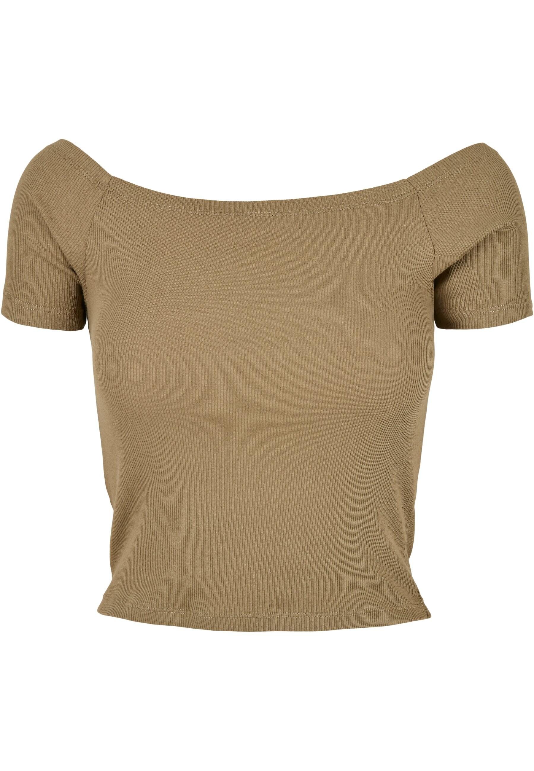 URBAN CLASSICS T-Shirt "Urban Classics Damen Ladies Off Shoulder Rib Tee", günstig online kaufen