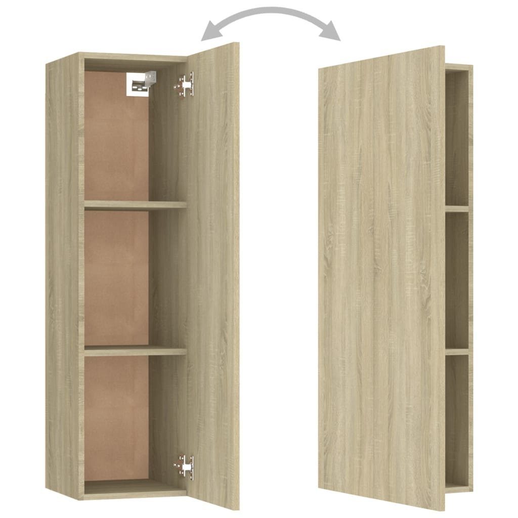 vidaXL Spanplatte Kleiderschrank Sonoma-Eiche 6-tlg TV-Schrank-Set