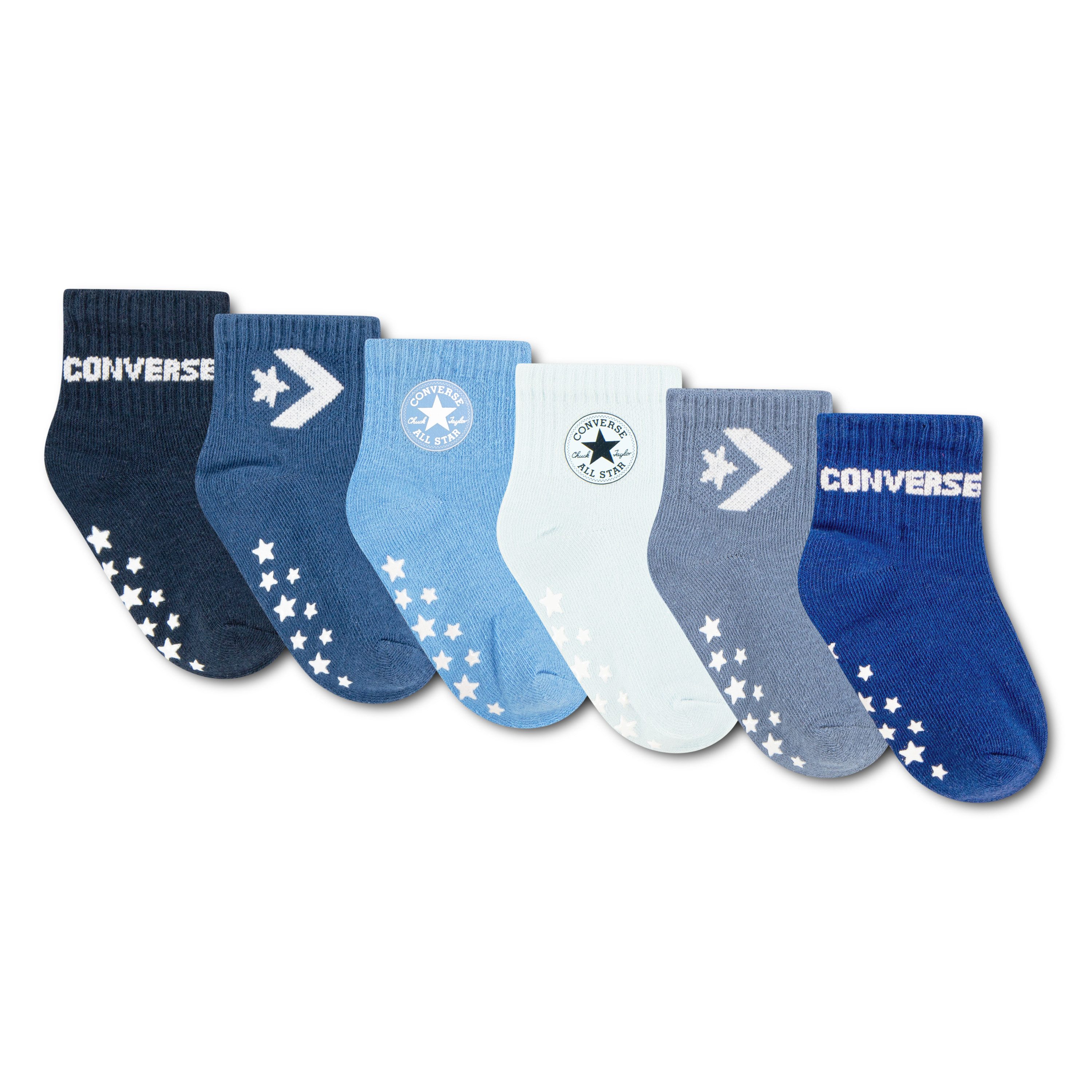 Converse Socken CHN CORE 6PK GRIP INF TOD SCKS im 6er-Pack, aus Baumwolle, Polyester und Elasthan – Bild 2 von 3