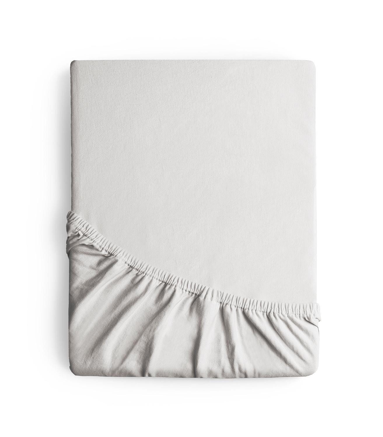 Wülfing Spannbettlaken TOPPY, für Topper, Perlmutt uni, 140 x 200 cm, Jersey, (1 Stück)