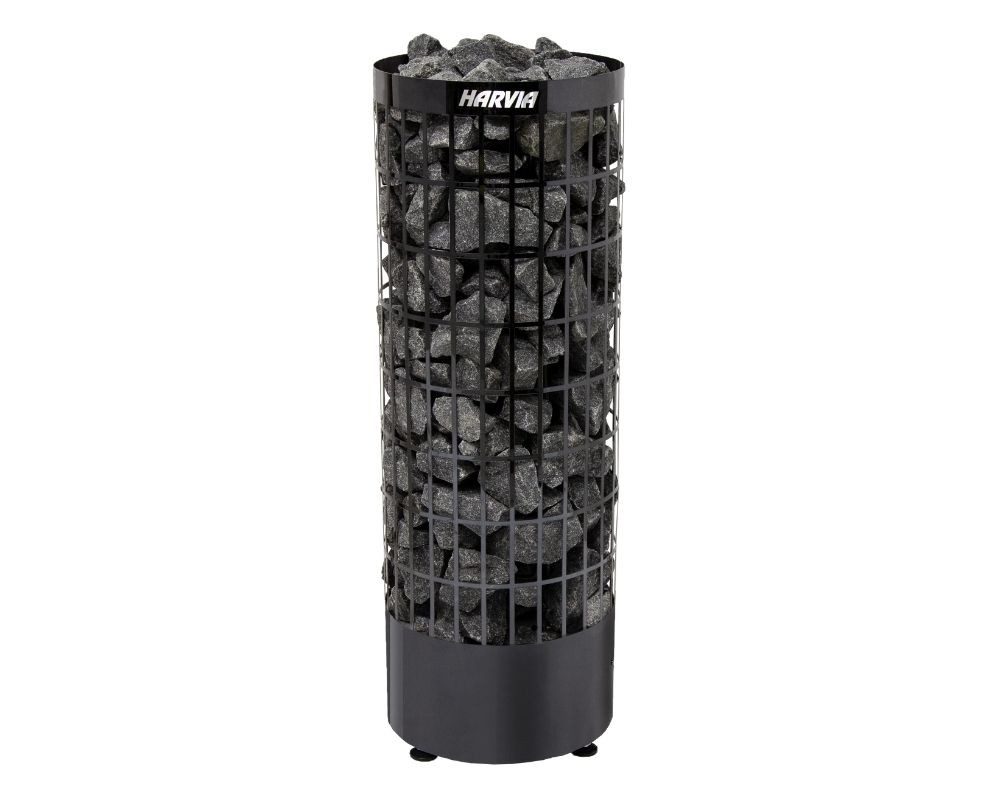 HARVIA Saunaofen Harvia CILINDRO E Saunaofen black steel ohne Steuerung, 6.8 kW