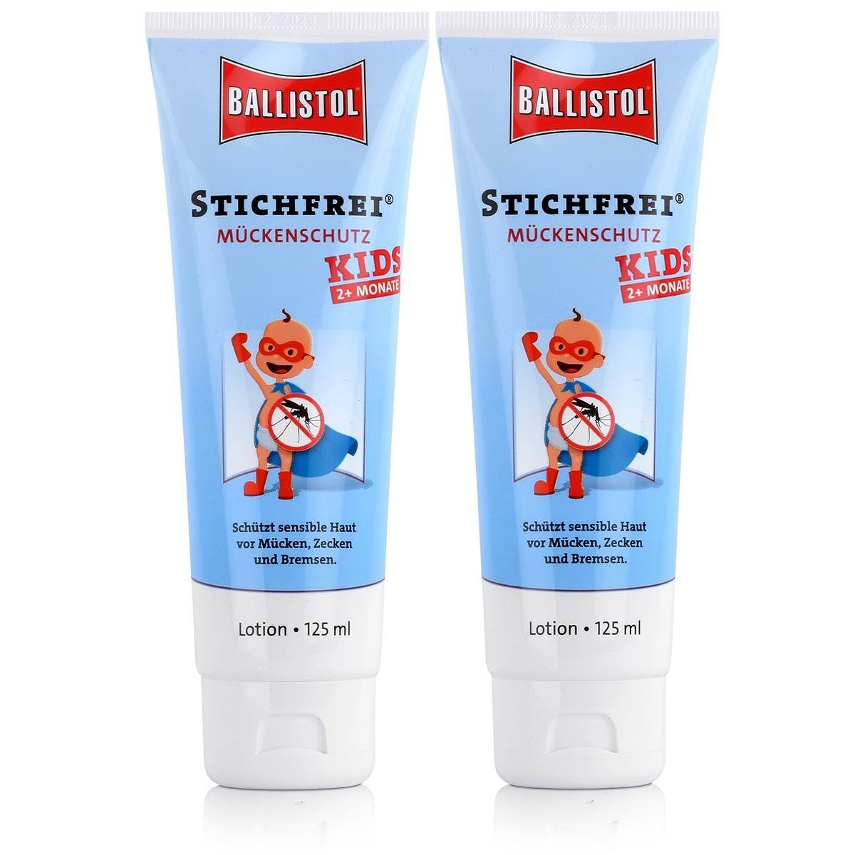 Ballistol Insektenspray Ballistol Stichfrei Kids Lotion Tube 125ml - Schützt sensible Haut (2e