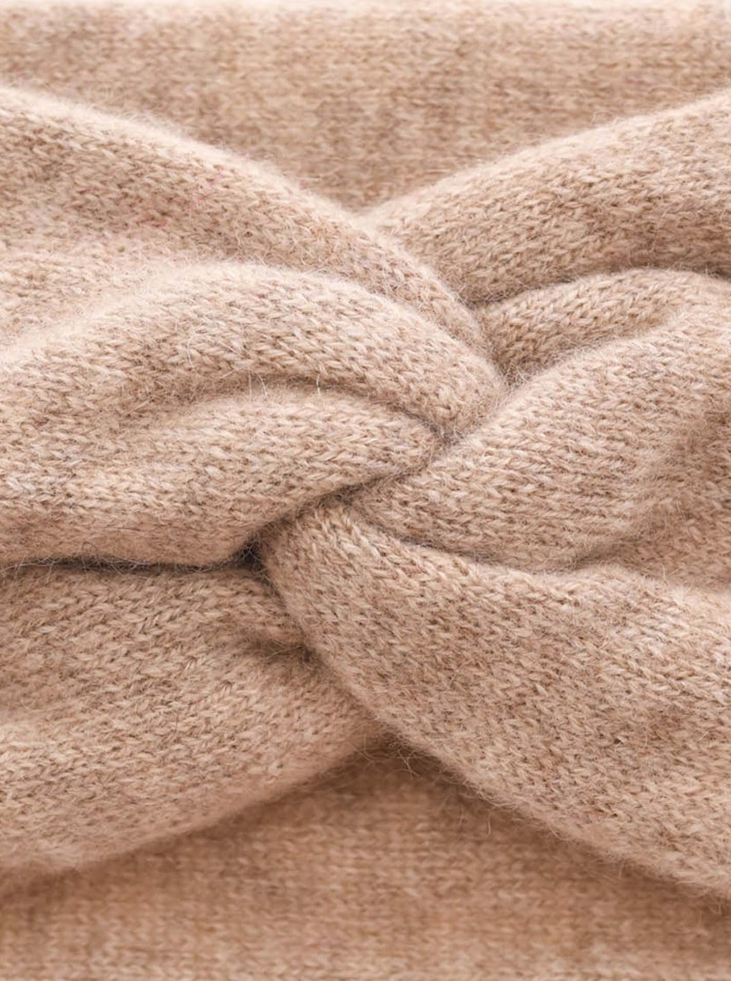 Zwillingsherz Stirnband "Classic" Knoten vorn, Cashmere, günstig online kaufen