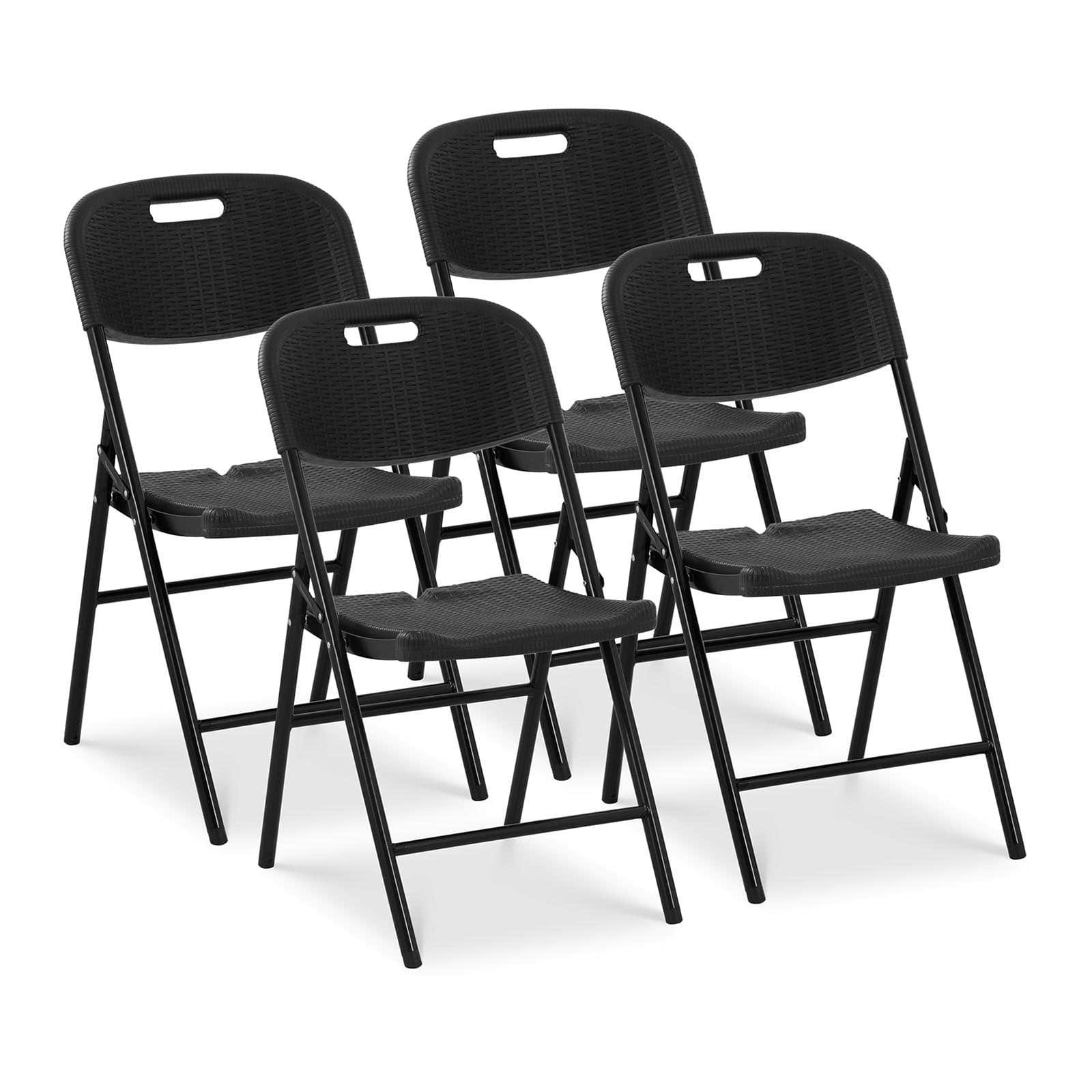 Sitzposition 36 – x cm Stuhl Sitzfläche Faltstuhl klappbar Polyethylen, Faltstuhl von 180 Royal Klappstühle 52 komfortable bietet Catering große bequem Stahl kg 4er-Set