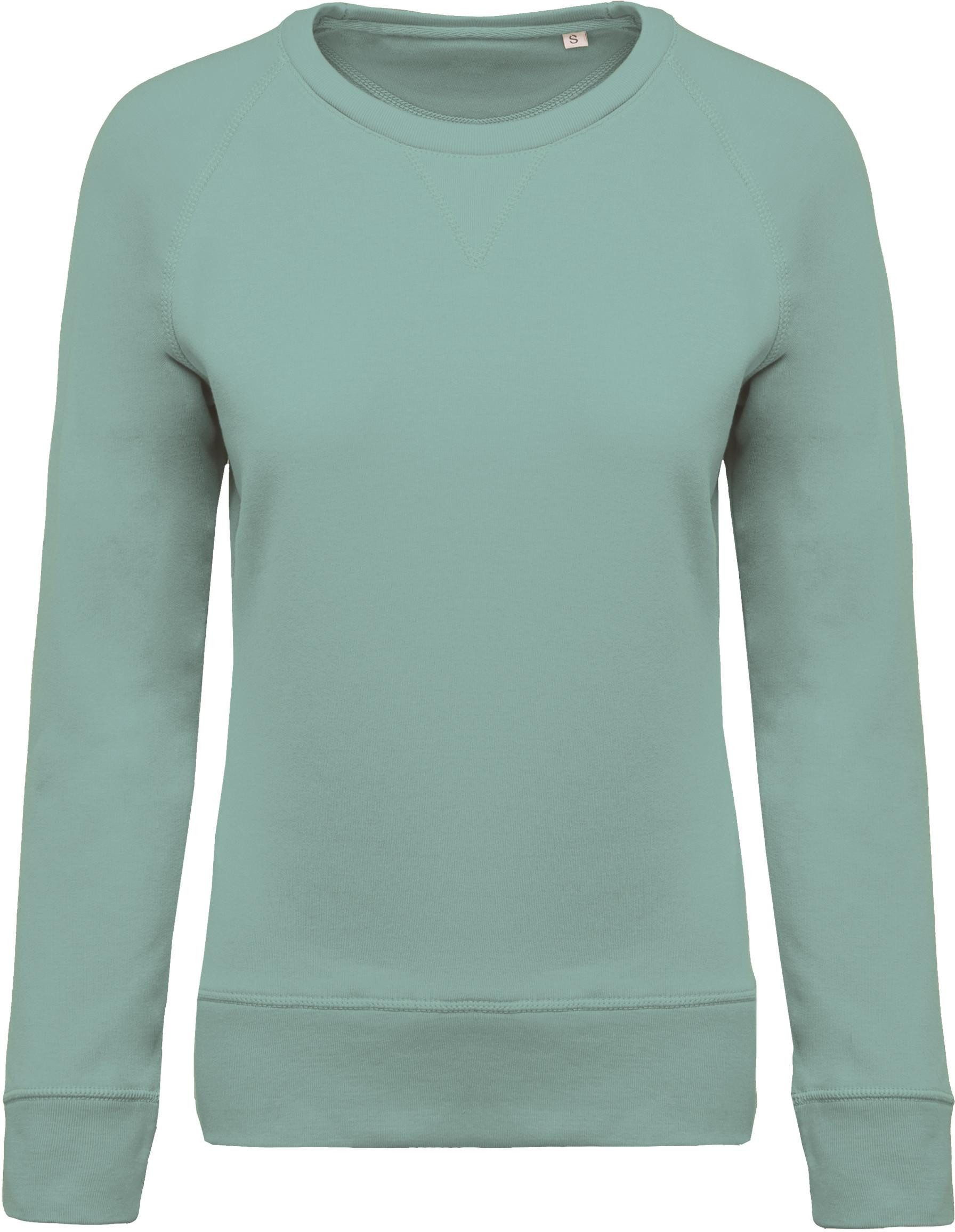 Kariban Sweatshirt Damen Sweatshirt BIO-BAUMWOLLE Rundhalsausschnitt Raglan günstig online kaufen