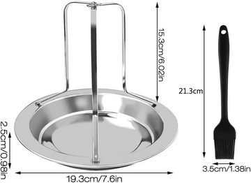 GelldG Grill Standfuß Hähnchen Ständer Grill, 2 Stück BBQ Hähnchengriller Edelstahl