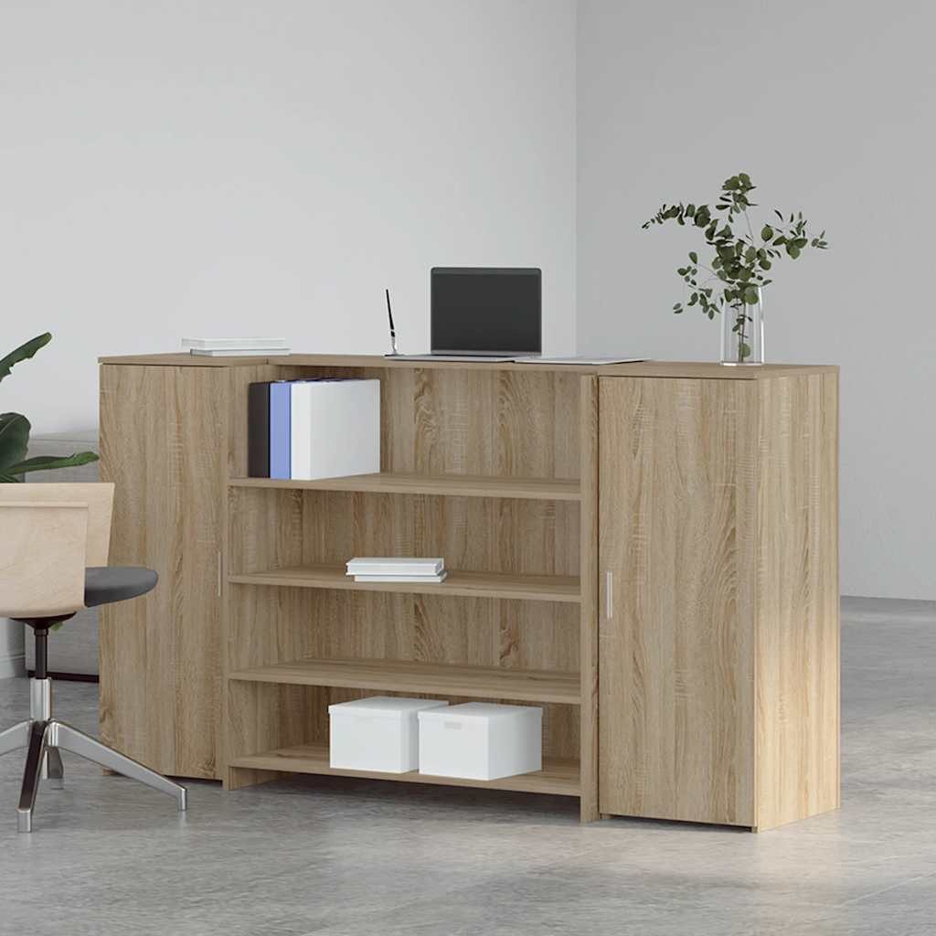 vidaXL Schreibtisch Empfangstheke Sonoma-Eiche 180x50x103,5 cm günstig online kaufen
