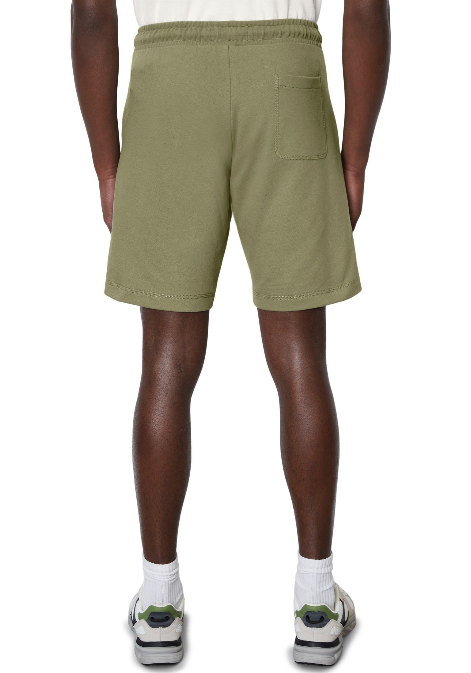 abgesetzten Sweatshorts mit O'Polo oliv Marc Nähten tonig