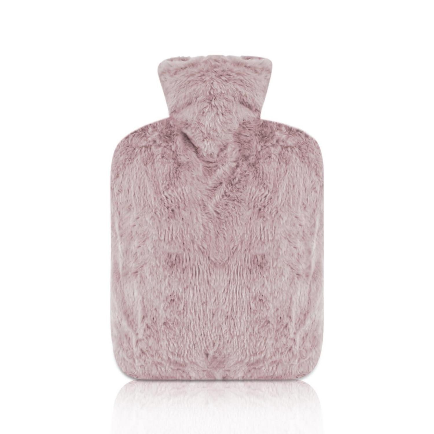 LuxusKollektion Wärmflasche Wärmflasche Rosa 2L Weicher Bezug