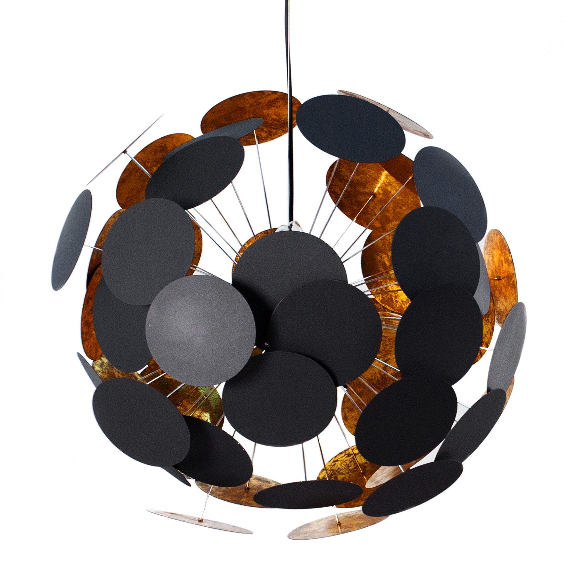 riess-ambiente Hängeleuchte INFINITY HOME 70cm schwarz / gold, ohne Leuchtm günstig online kaufen