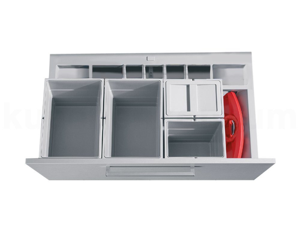 Hailo Einbaumülleimer Hailo Abfallsammler 3620901 SeparatoK 900 Einsatz mit Kehrset Hellgrau