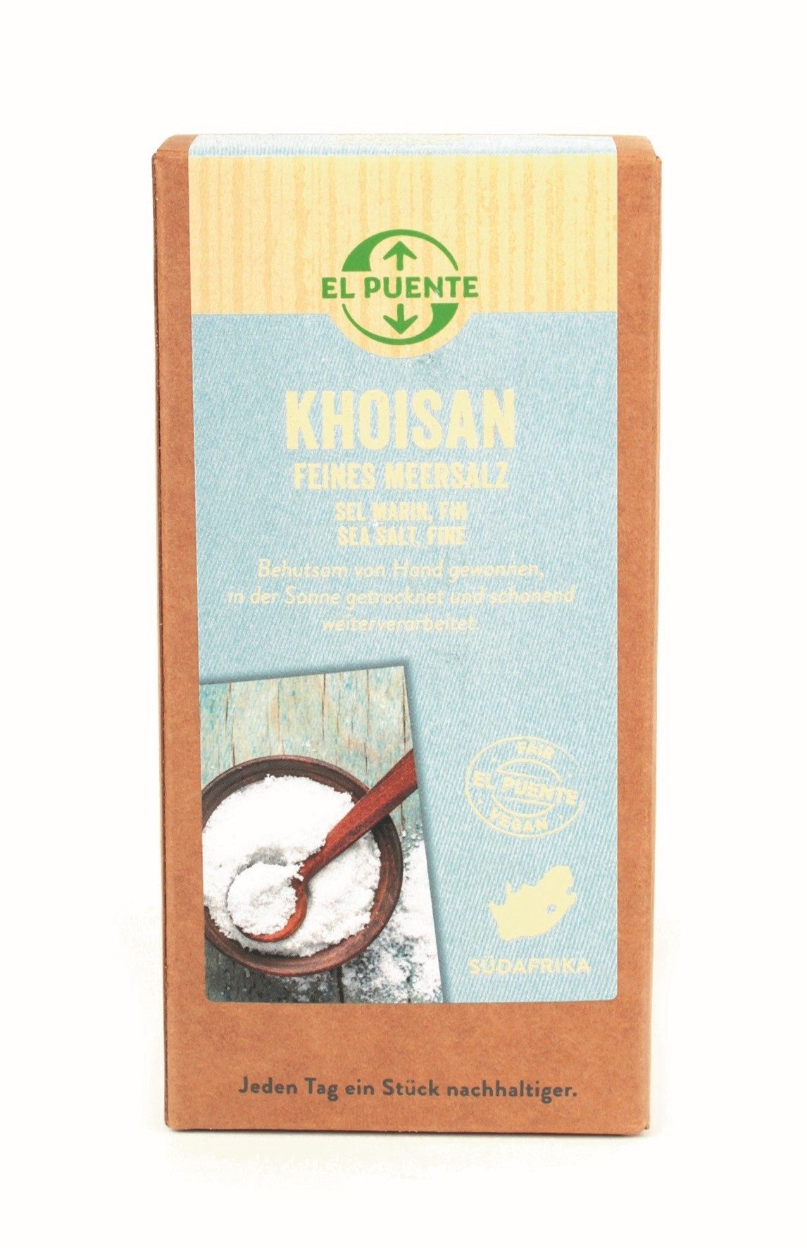 El Puente Gewürz Khoisan Feines Meersalz, Fair Trade, Vegan, Glutenfrei, Fair Trade