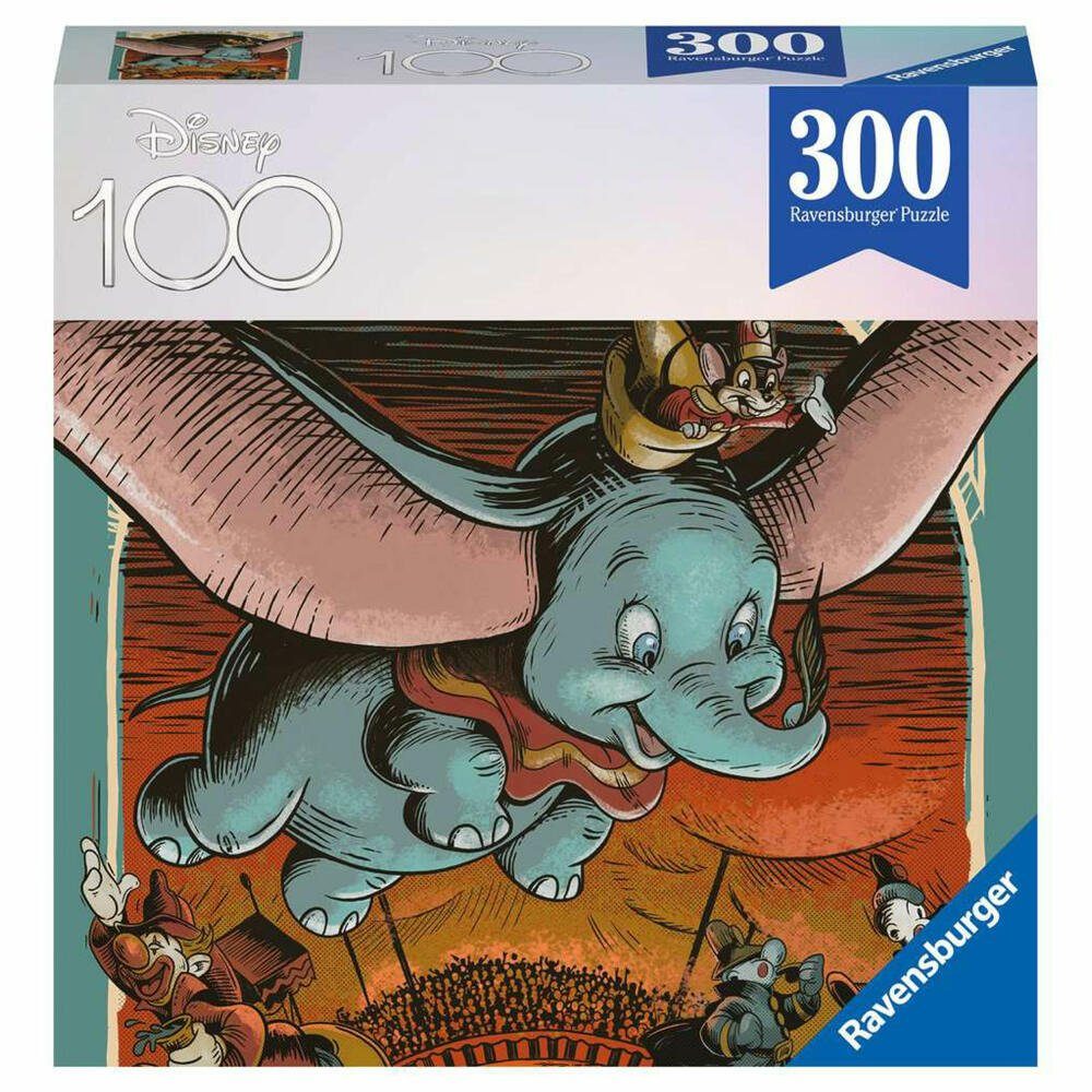 Ravensburger Puzzle 100 Jahre Disney Dumbo 300 Teile, 300 Puzzleteile