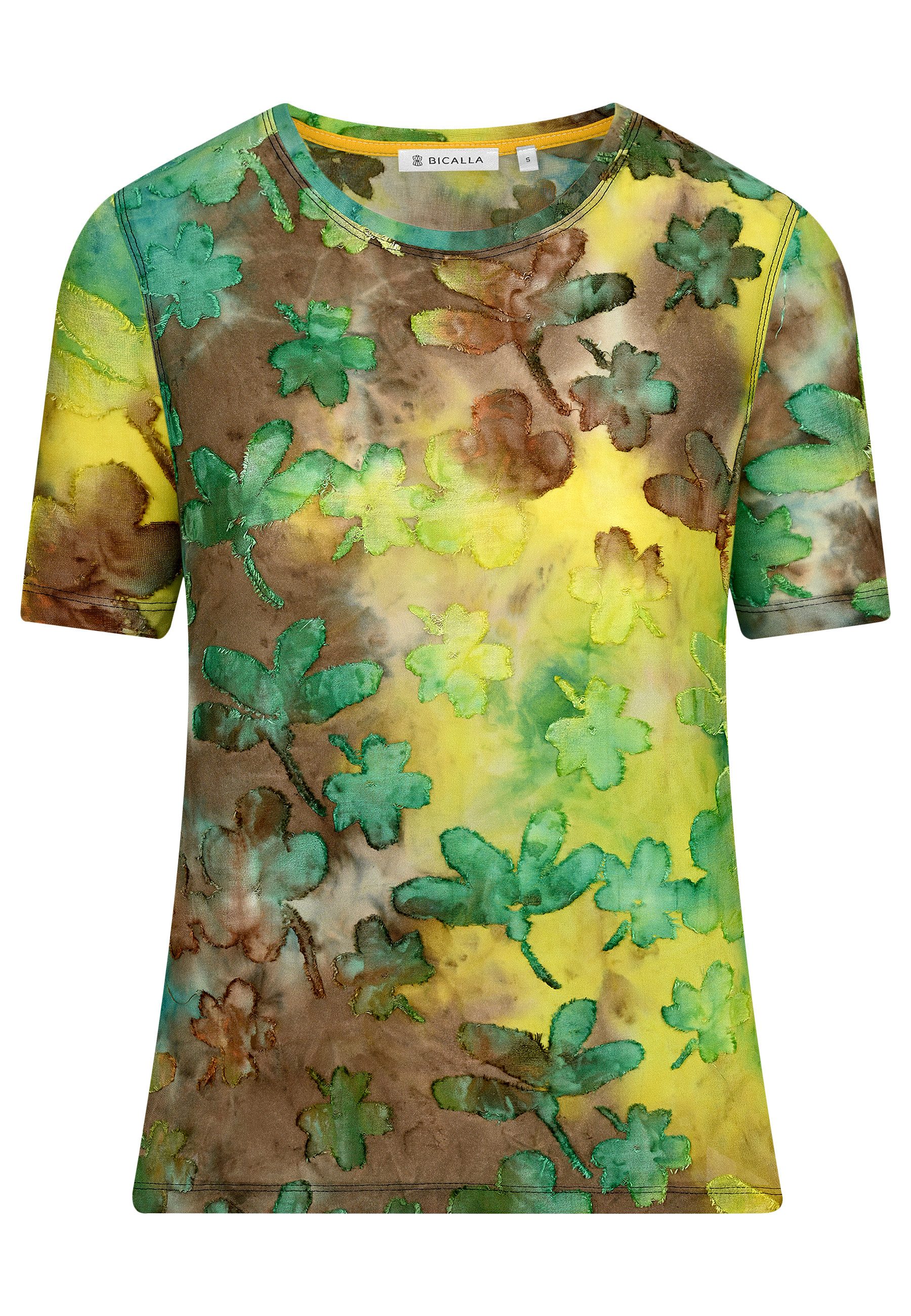 BICALLA T-Shirt Shirt T&D Blossom - 12/green-yellow (1-tlg)