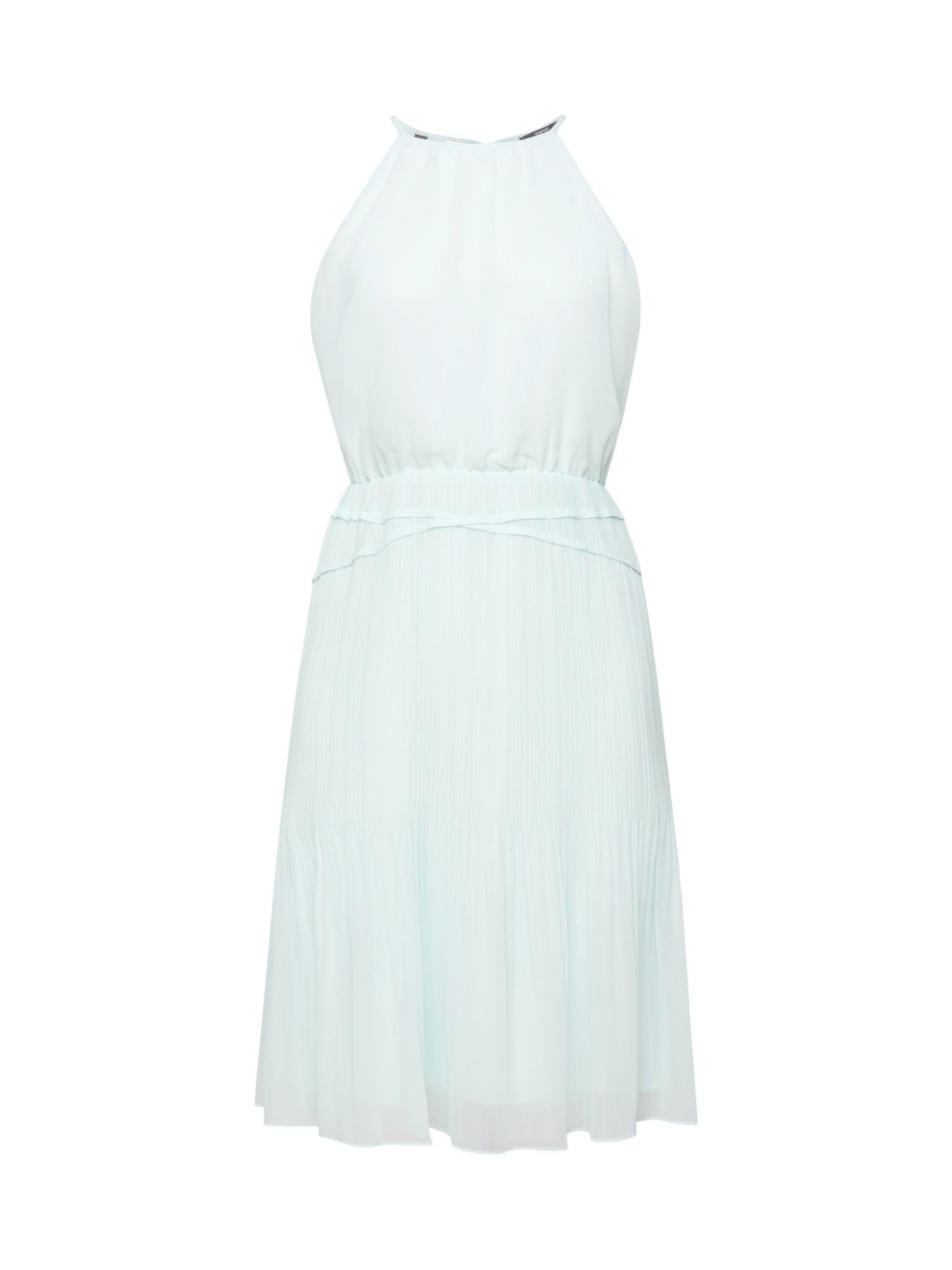 Esprit Collection LIGHT AQUA Kleid Minikleid Chiffon aus GREEN recyceltem