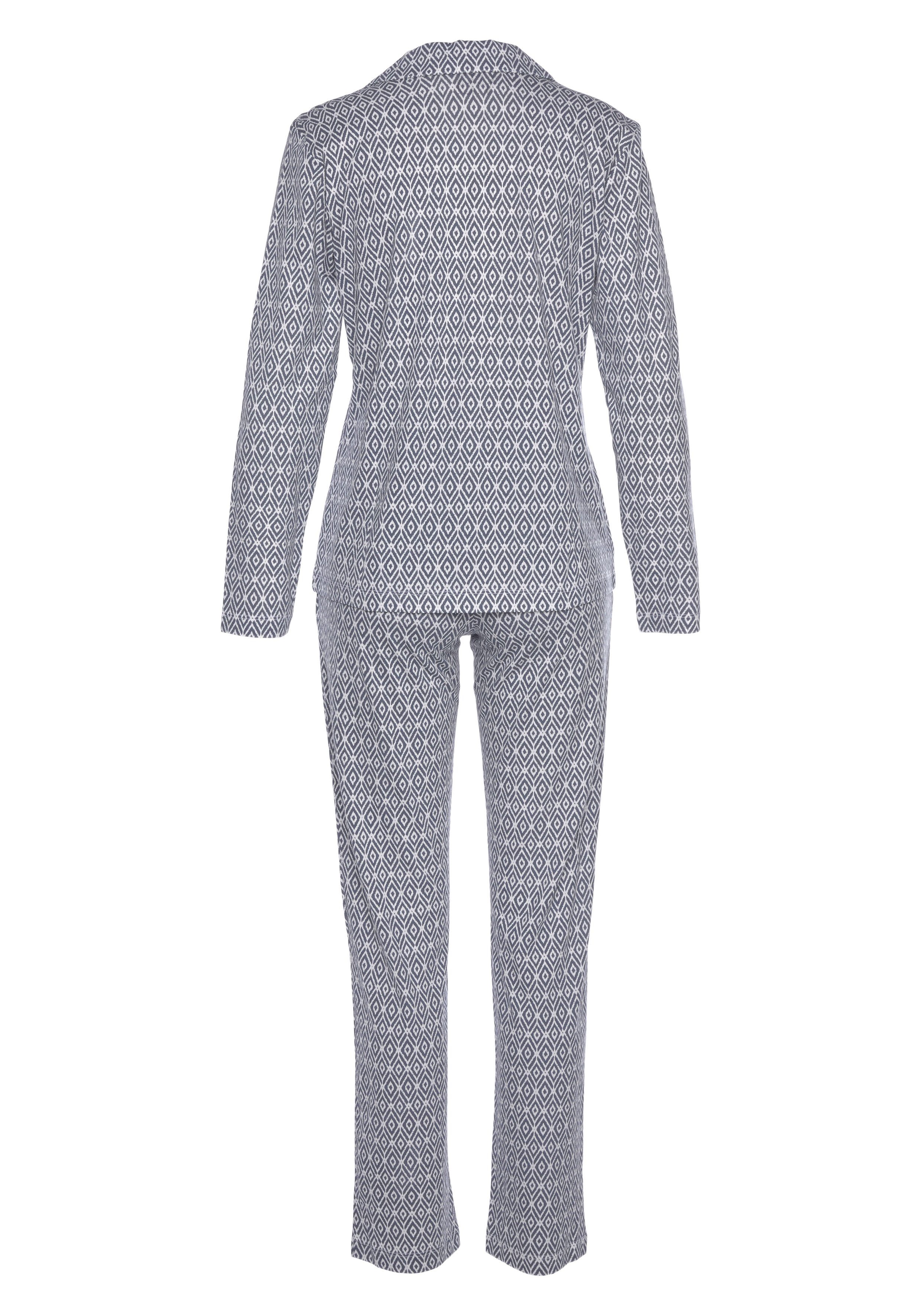 Vivance Dreams schönem Rautenmuster Muster tlg) Pyjama in (2