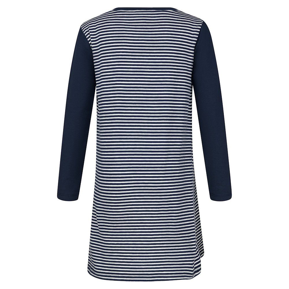 Pailletten happy Happy Anker Kleid Stripes A-Linien-Kleid girls (1-tlg) Langarm Tasche Girls navy blau
