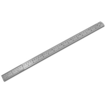 STAHLWERK Lineal Hochwertiges Edelstahl-Lineal / Stahlmaßstab, Länge 500 mm, geeignet für den Einsatz in der Industrie, Handwerk
