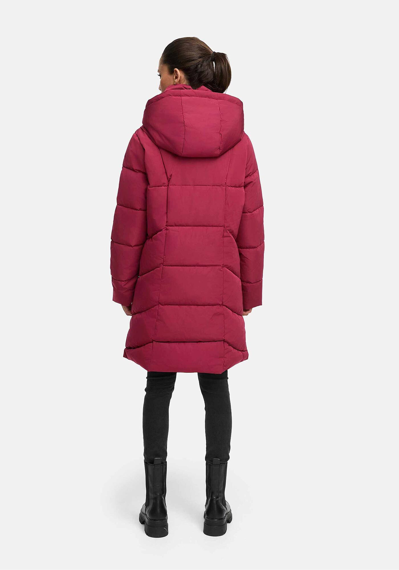 Marikoo Winterjacke Virenaa mit extra hohem Kragen und warmem Fleecefutter – Bild 4 von 5