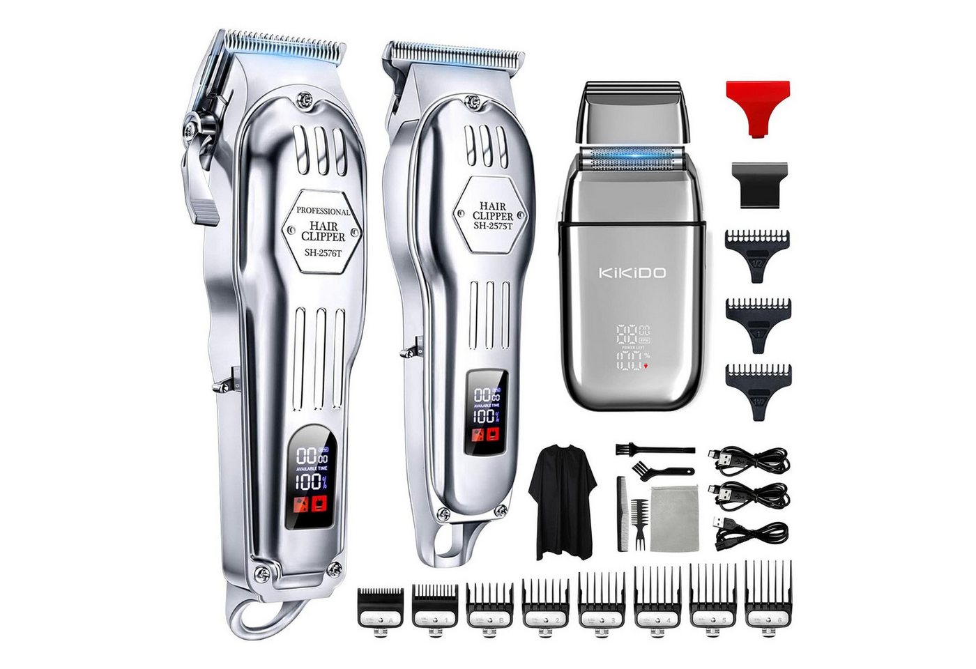 ANYSUN Haarschneider Profi Haar- und Bartschneider Elektrisch Haarschneidemaschine Set, Rasierer Elektrisch & Bartschneider Kit Haartrimmer Herren, Akku/Netz