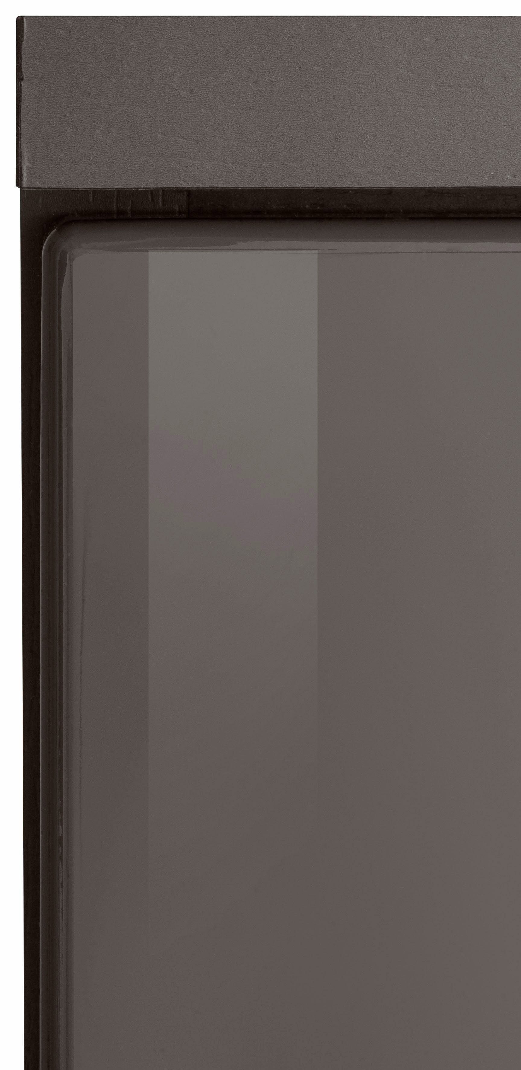 Breite mit grau/graphit 70 HELD Anschlagdämpfern Ravenna Waschbeckenunterschrank cm, MÖBEL Türen