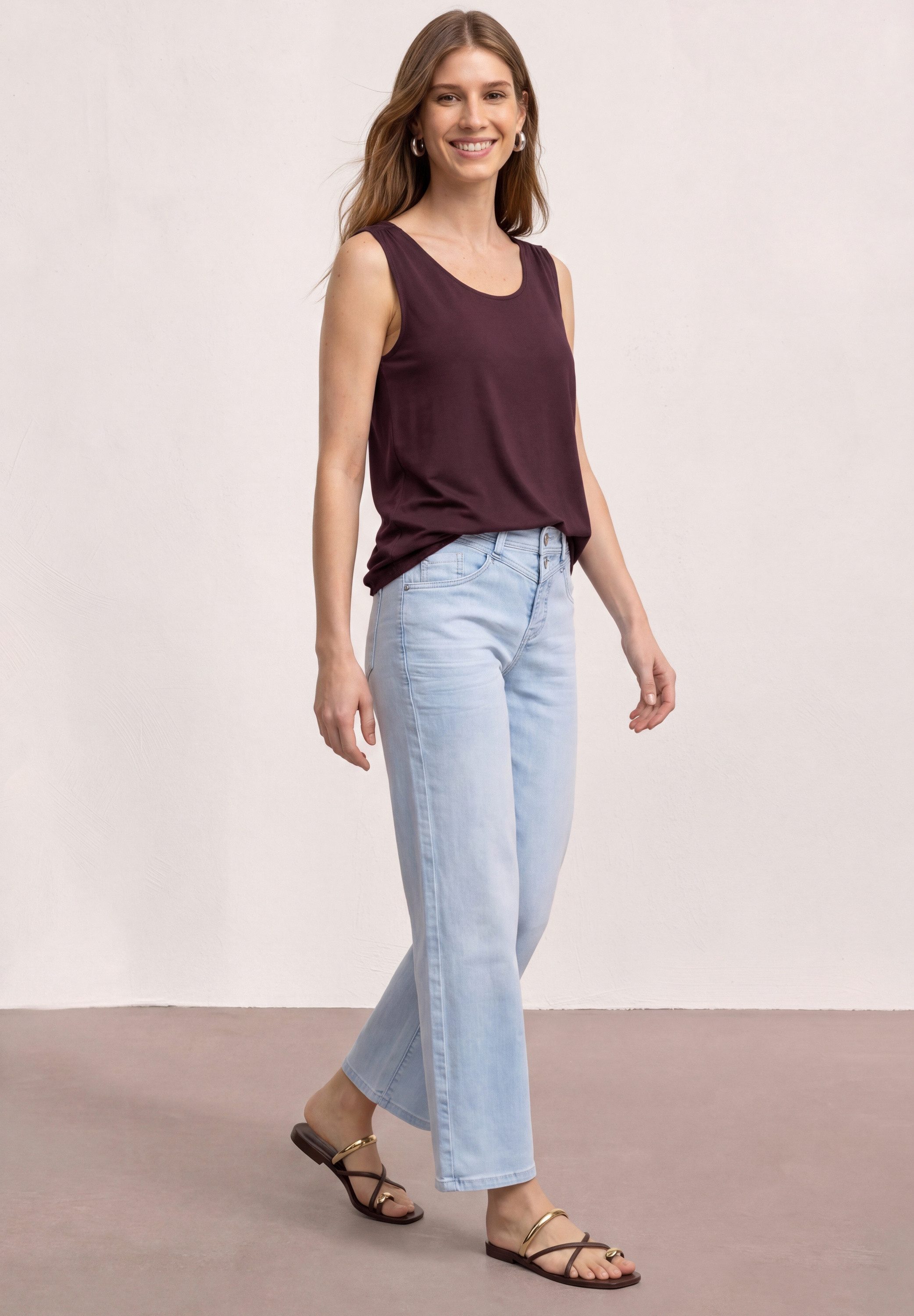 STREET ONE Shirttop Sommertop mit Elastiksaum – Bild 3 von 5