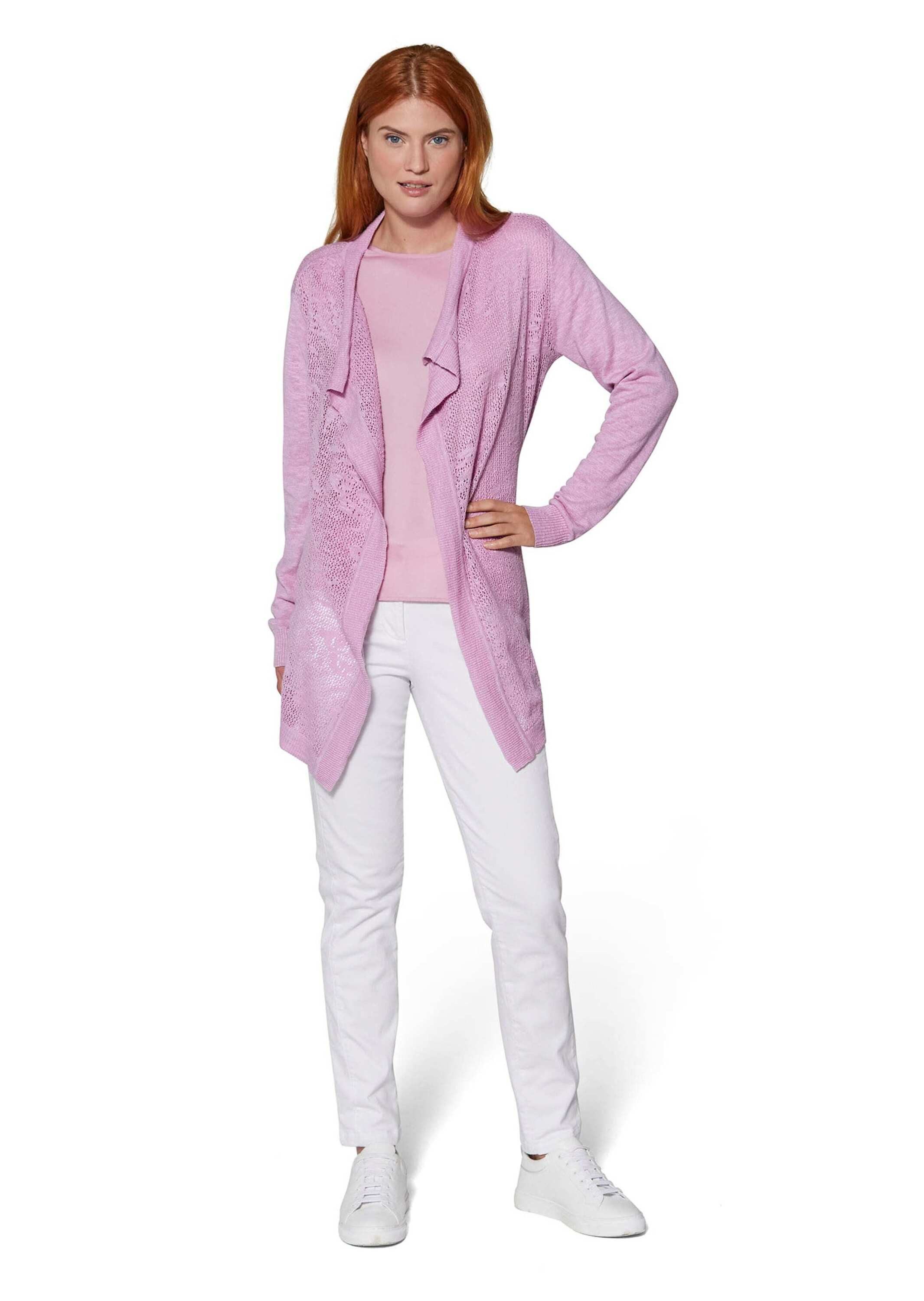 MADELEINE Strickjacke Lange Ajourstrickjacke günstig online kaufen
