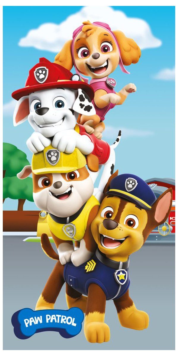 Jerry Fabrics Strandtücher Paw Patrol Handtuch Strandtuch Badetuch Chase 70 günstig online kaufen
