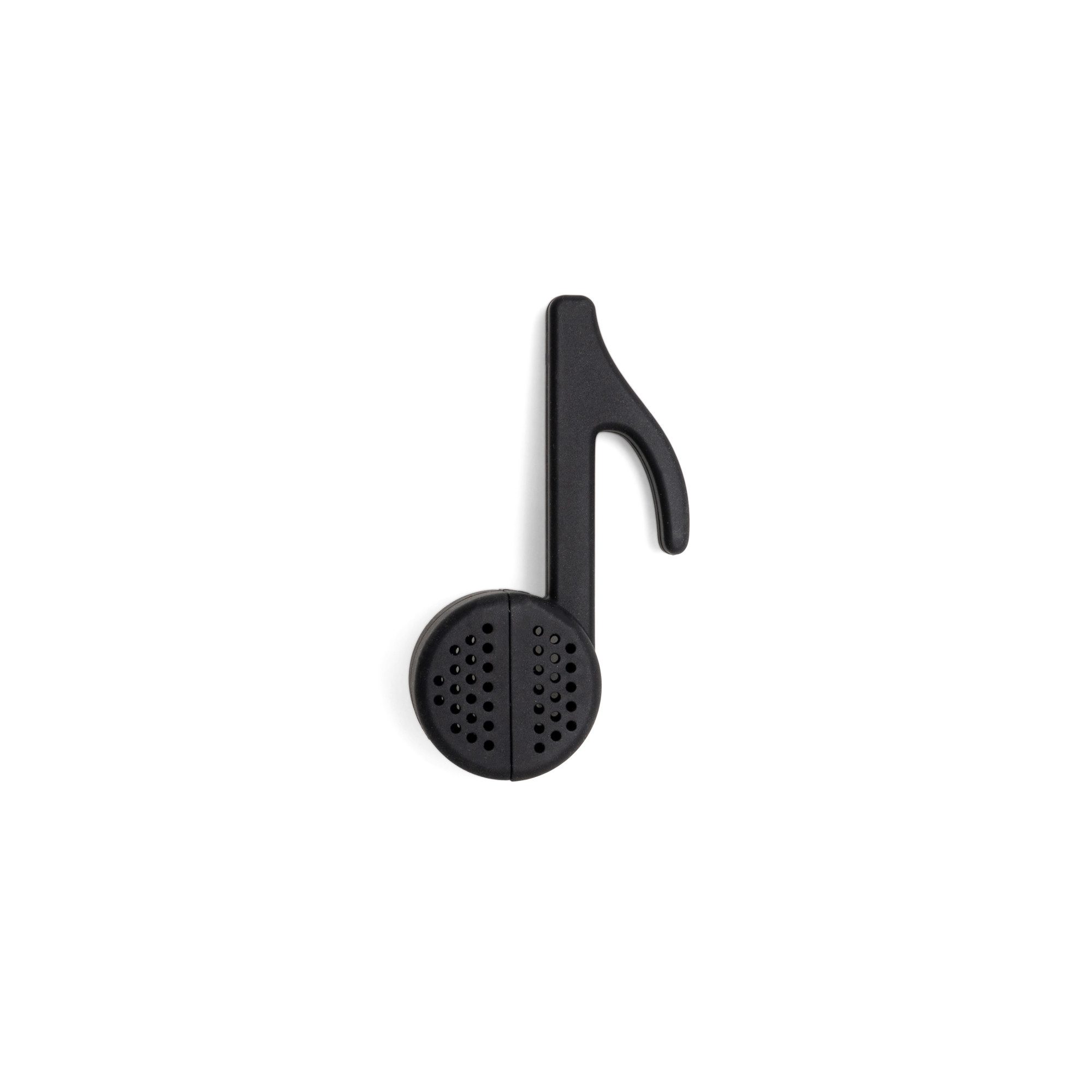 Helio Ferretti Teesieb Note, Silikon, (Musiknote, 1-St., schwarz), ca. 10,4 x 2,5 x 6 cm