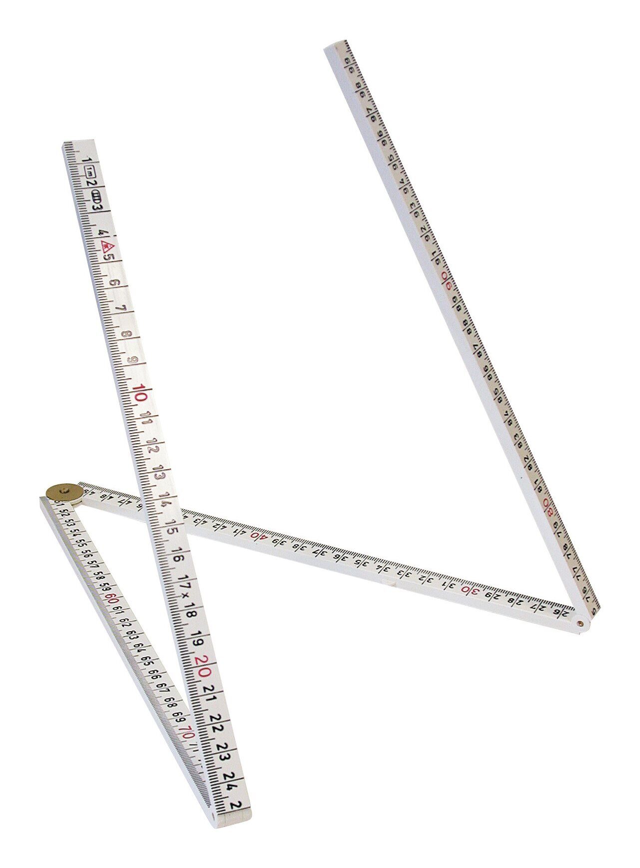 Hultafors Zollstock, Gliedermaßstab Kunststoff 1mx13mm weiß 4 Glieder