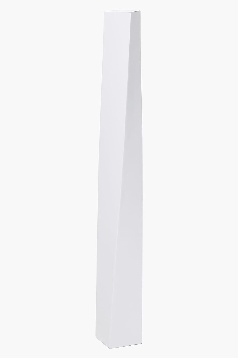 VIVANNO Bodenwindlicht Fiberglas HYDRON Säule - Weiß Matt (1 St), 11x11x100 cm