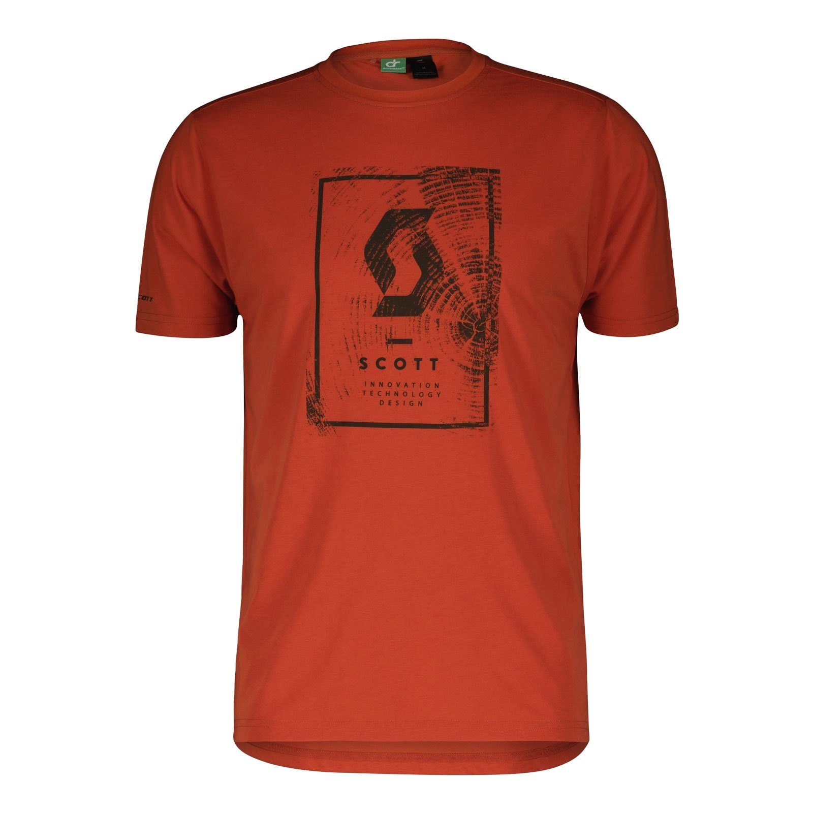Scott T-Shirt Defined Dri T-Shirt mit großem Print auf der Brust 7539 braze orange