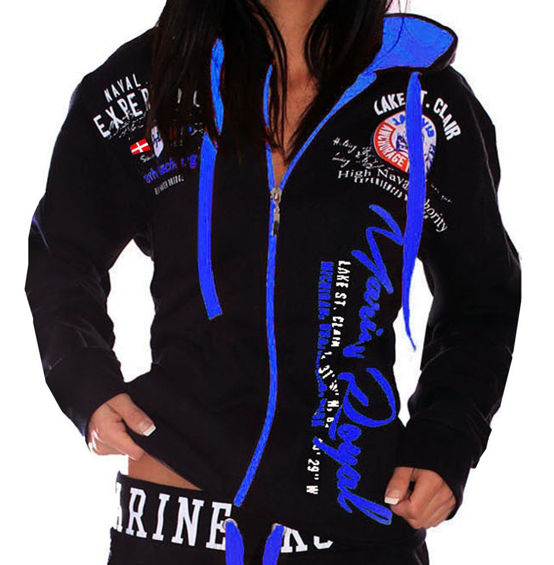 Jaylvis Collegejacke Damen Sweatjacke Sportjacke Joggingjacke günstig online kaufen