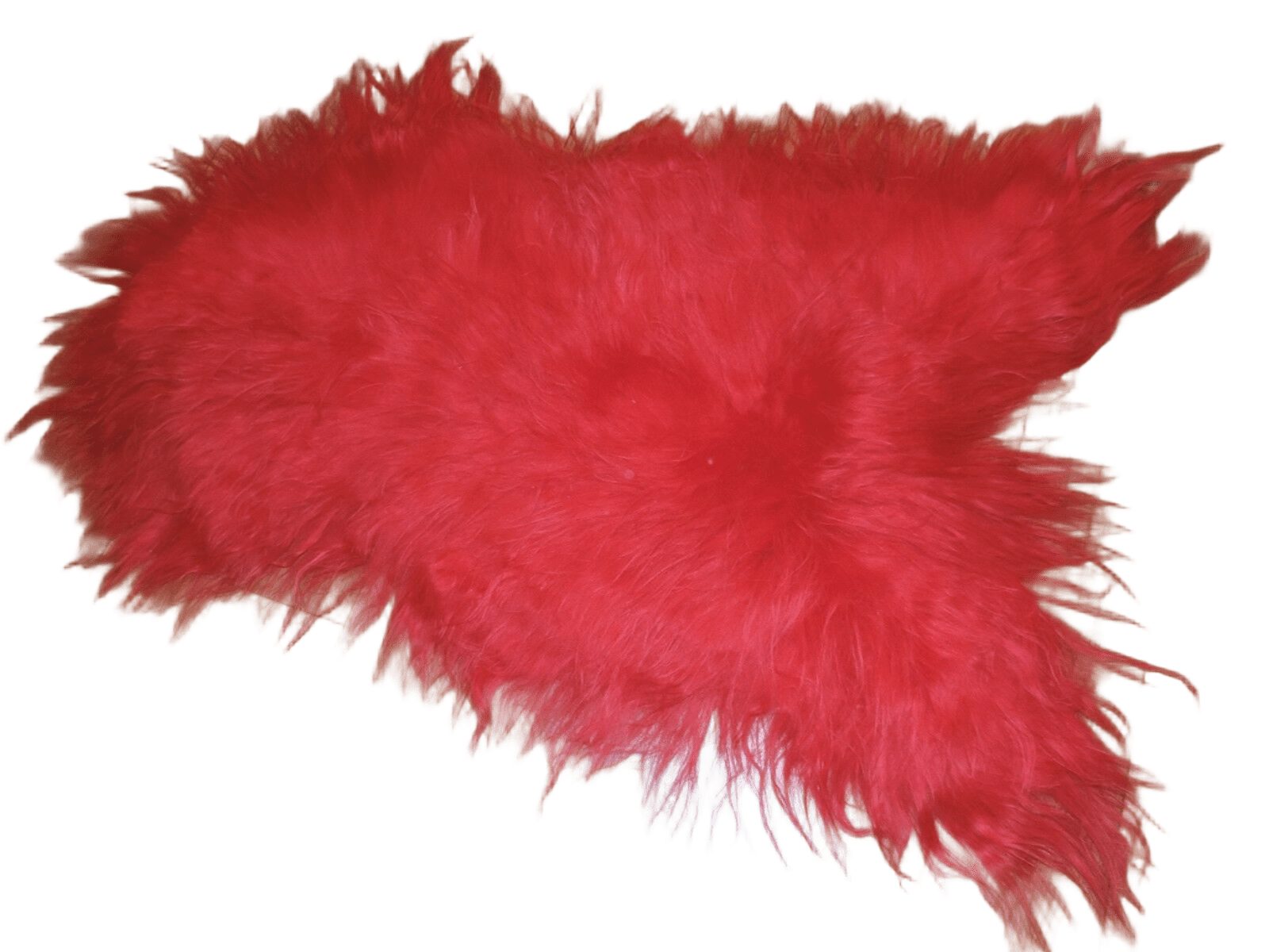 Provellus Fellteppich Island Schaffell XL 100–110 cm – Premium Rot, lang & ökologisch