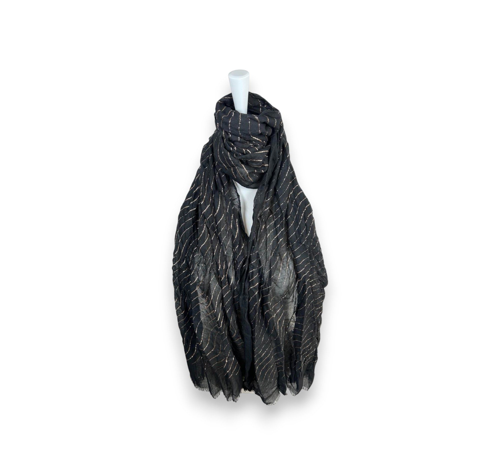 VewoTex Modeschal Damen Sommer Schal Glitzer Linien » leichtes Halstuch 180 günstig online kaufen