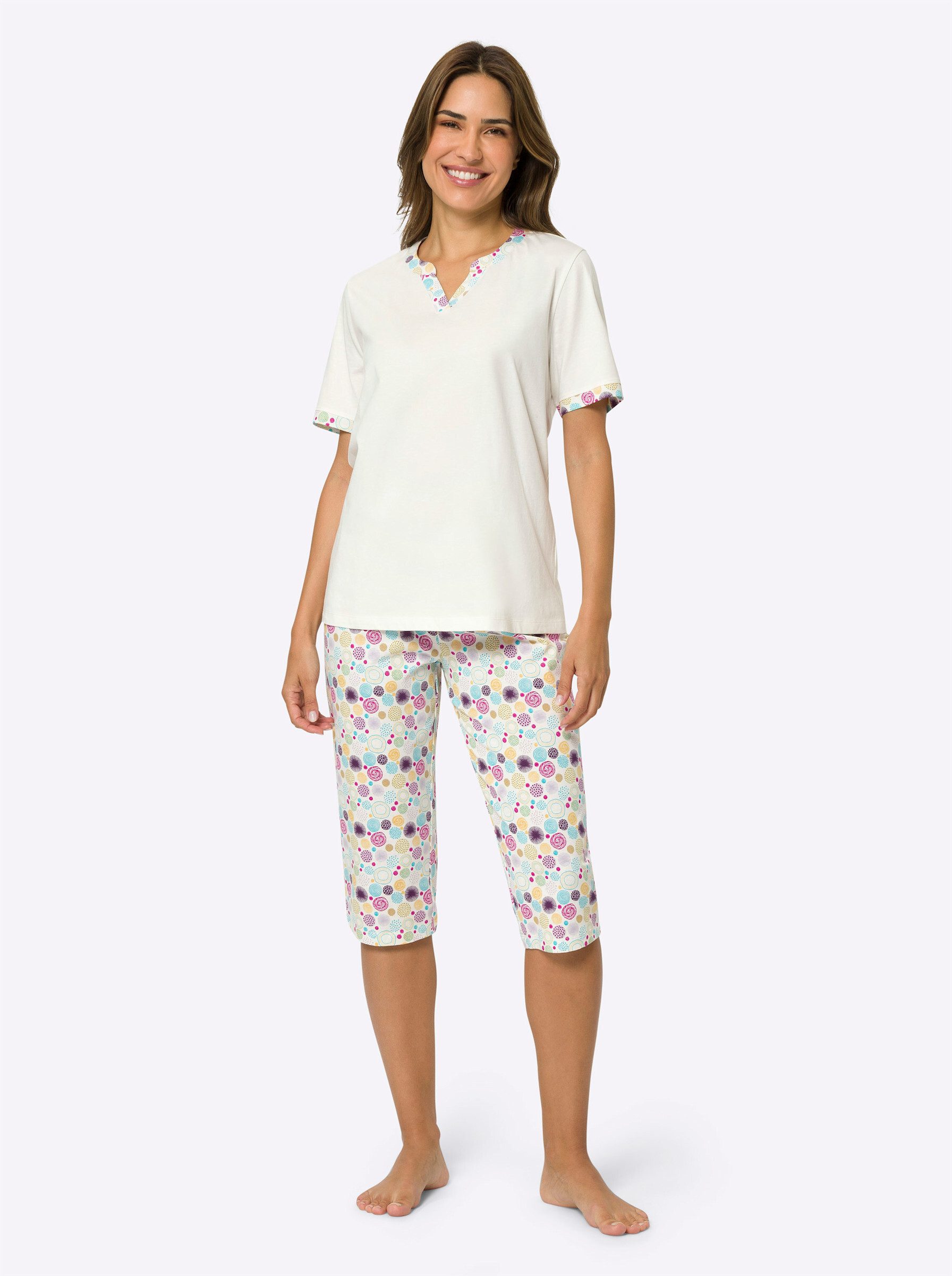 Sieh an! Schlafanzug Capri-Schlafanzug .