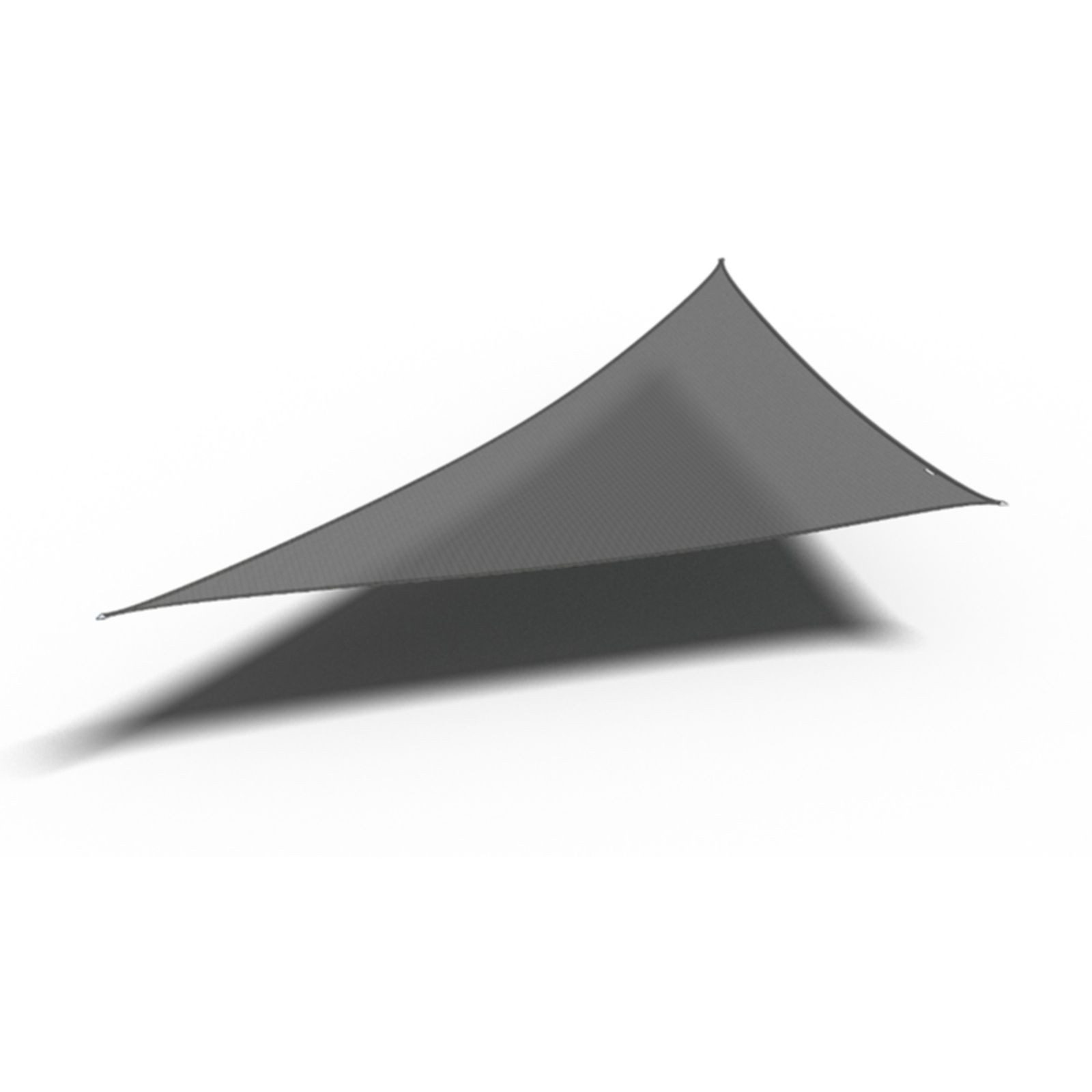 Sonnensegel nesling Sonnensegel Dreieck Sonnenschutz 5,7x4 m Windschutz Grau