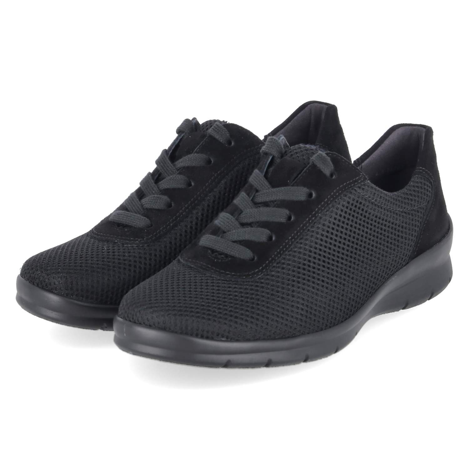 Semler Semler X2055450/001 SP Damen Leder & Textil black Schnürschuh